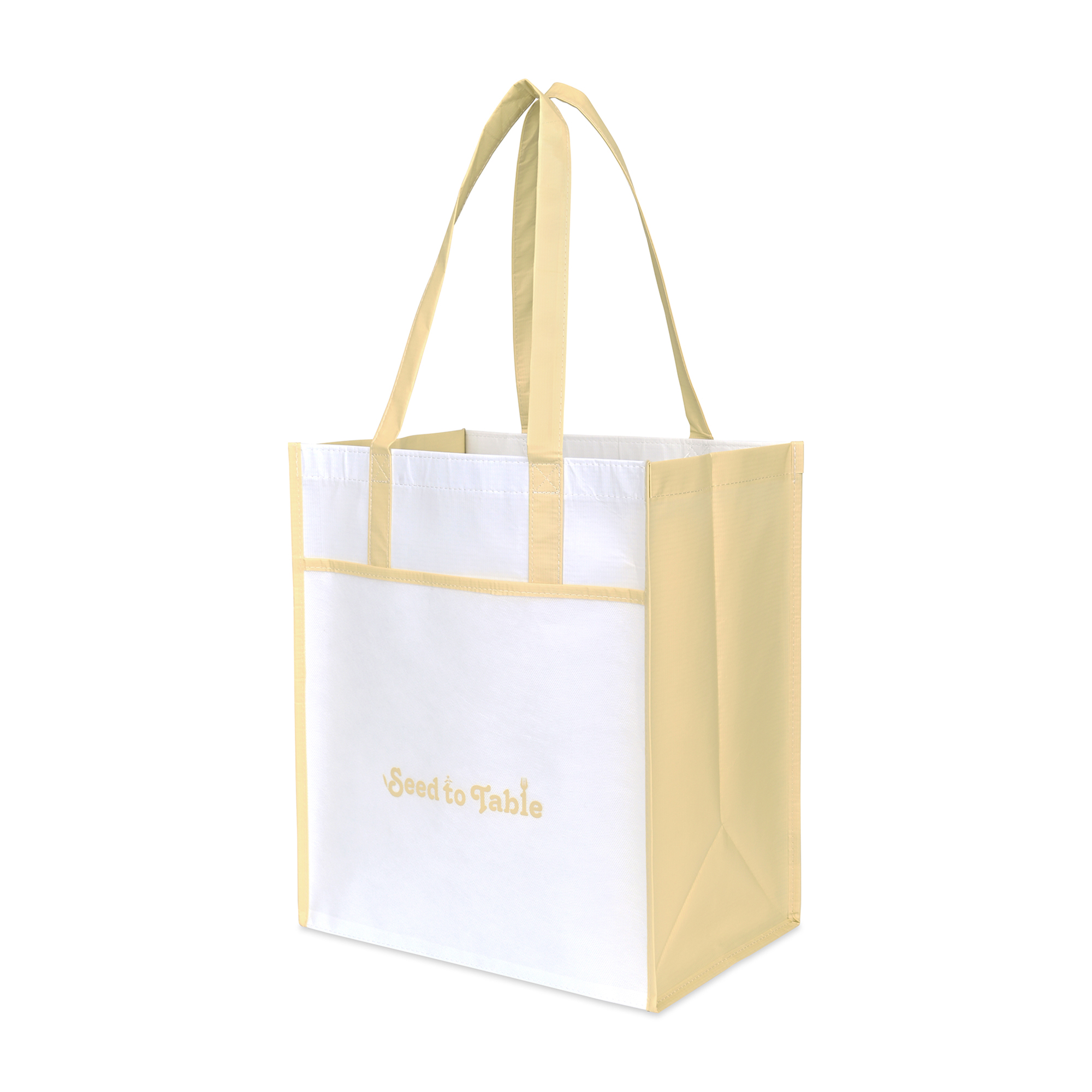 Picture of Harlow Laminated Recycled Non-Woven Shopper - Oatmeal