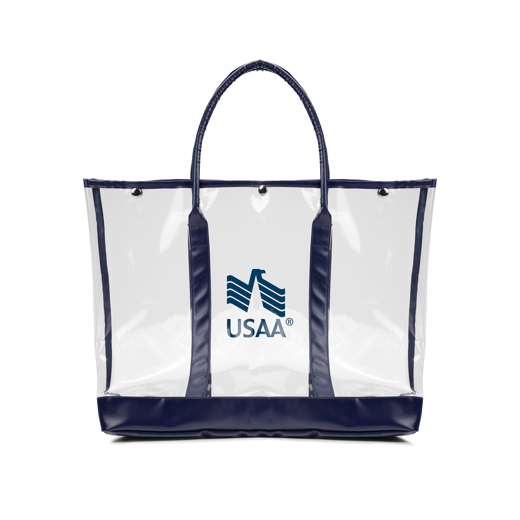 Picture of Luxe Button-Top Tote w/PU Leather Trim