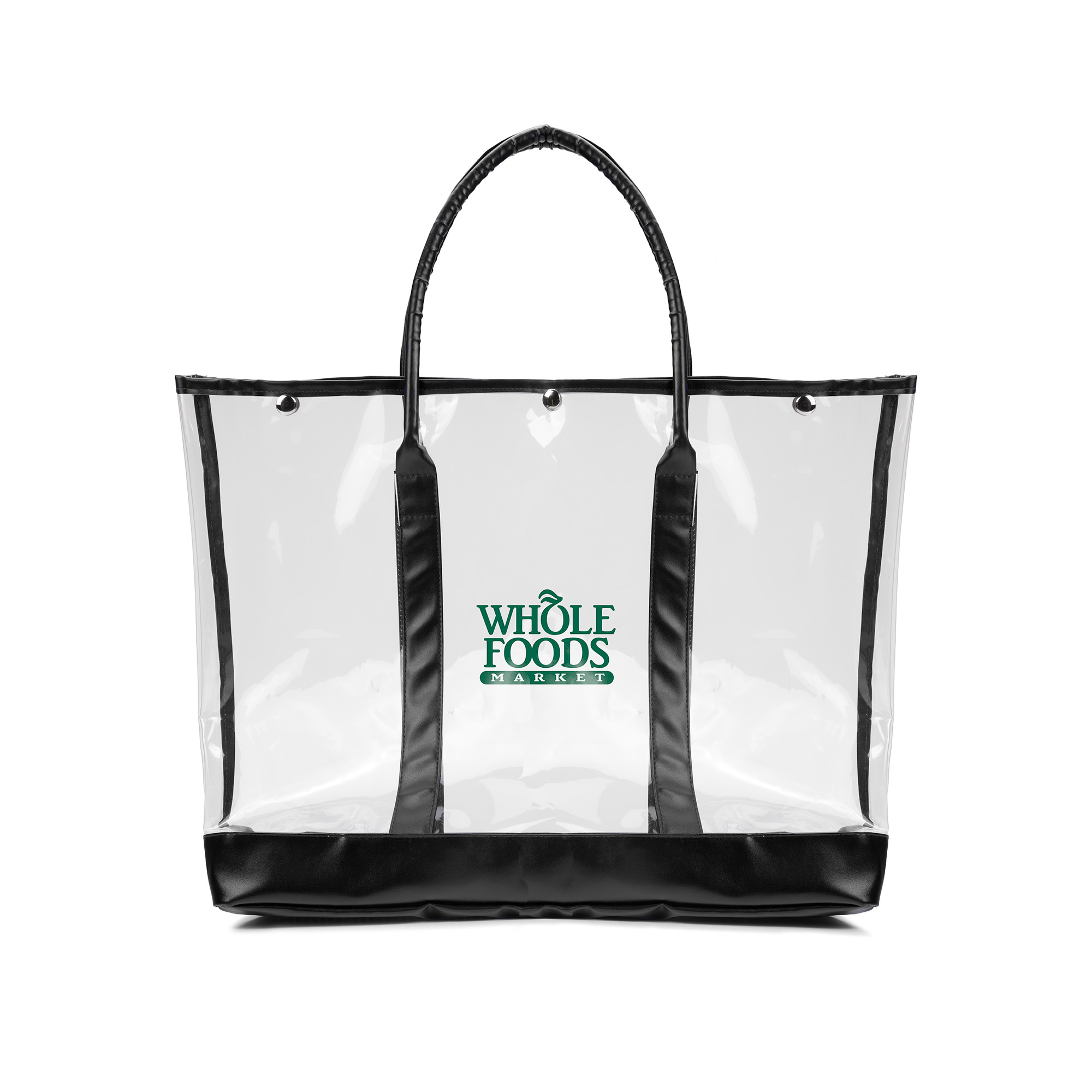 Picture of Luxe Button-Top Tote w/PU Leather Trim