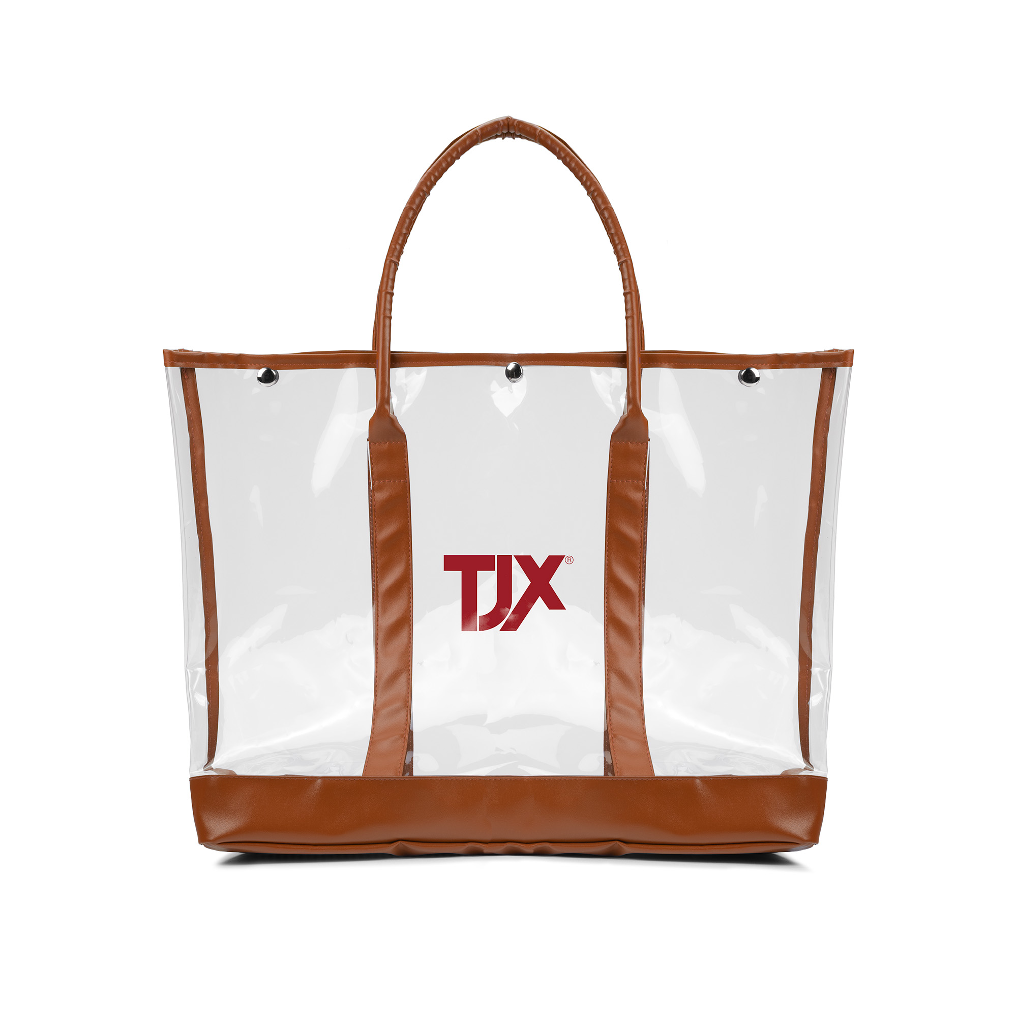 Picture of Luxe Button-Top Tote w/PU Leather Trim