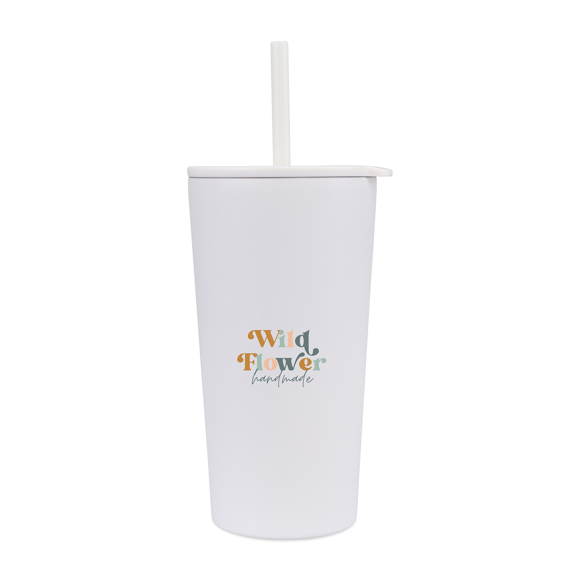 Picture of Aviana Rowan Recycled Straw Tumbler - 17 Oz. - Marshmallow