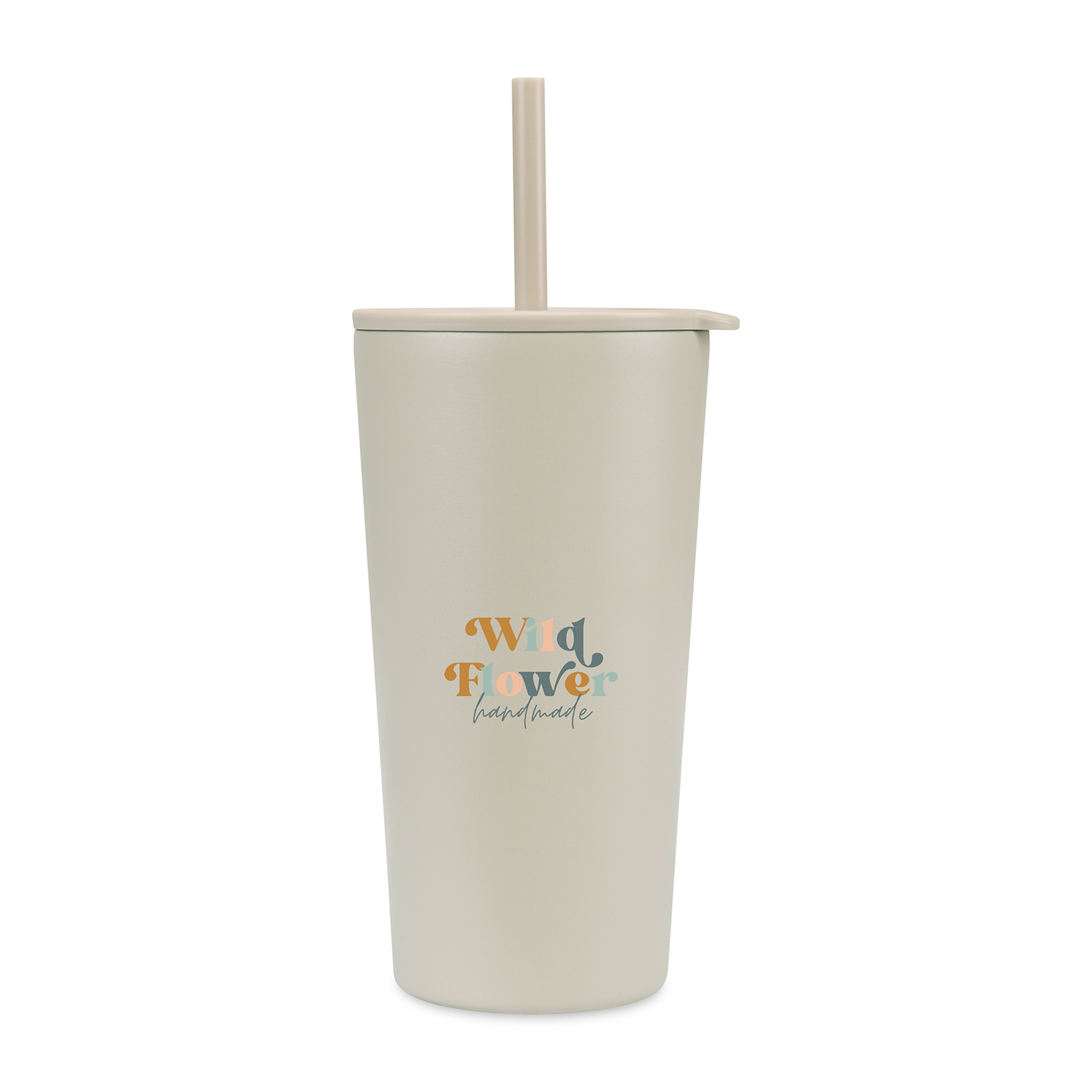 Picture of Aviana Rowan Recycled Straw Tumbler - 17 Oz. - Taupe