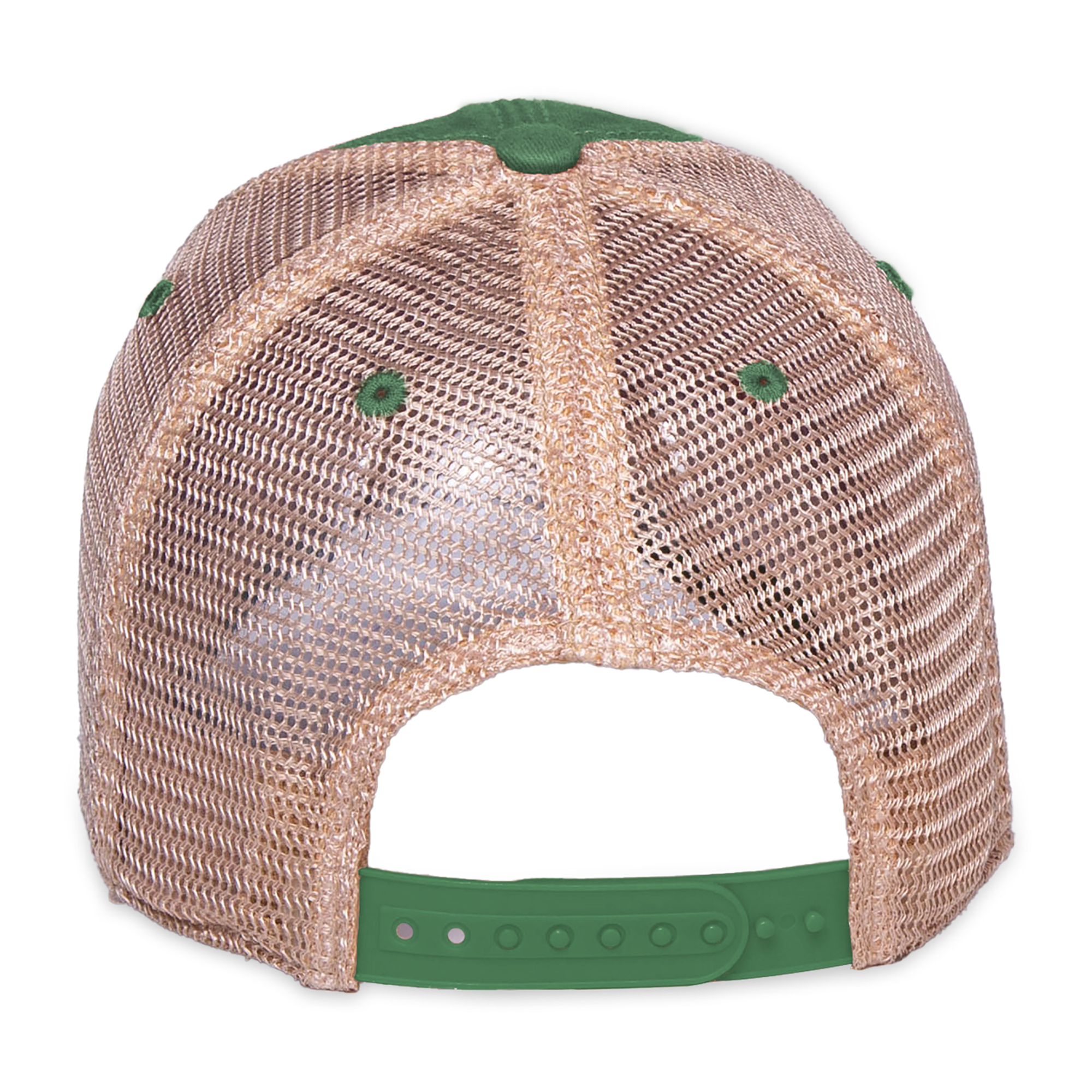 Picture of Merrimack Hat Co. Austin Vintage Trucker - Kelly Green-Tan