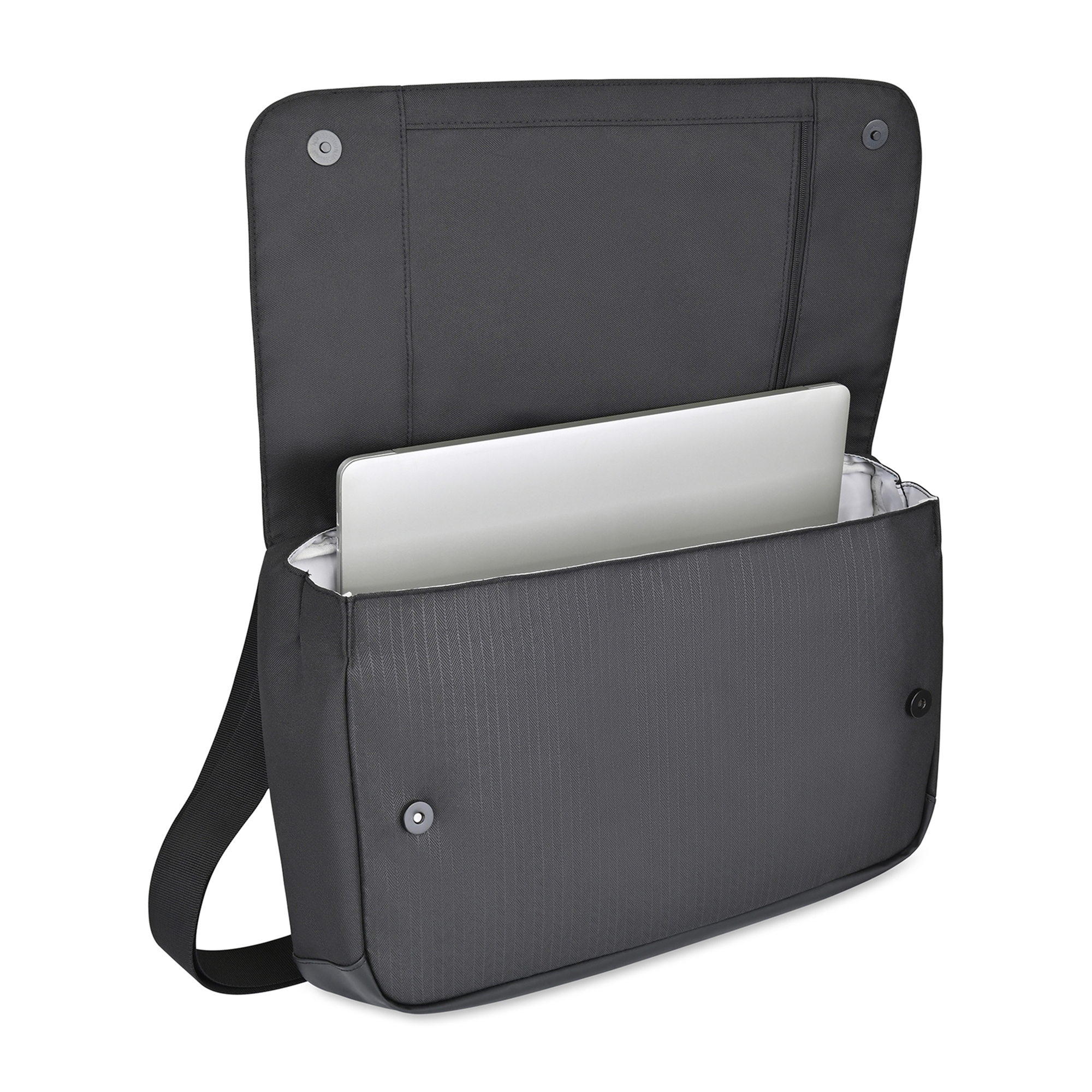Picture of Transit Recycled rPET Laptop Messenger Bag - Black