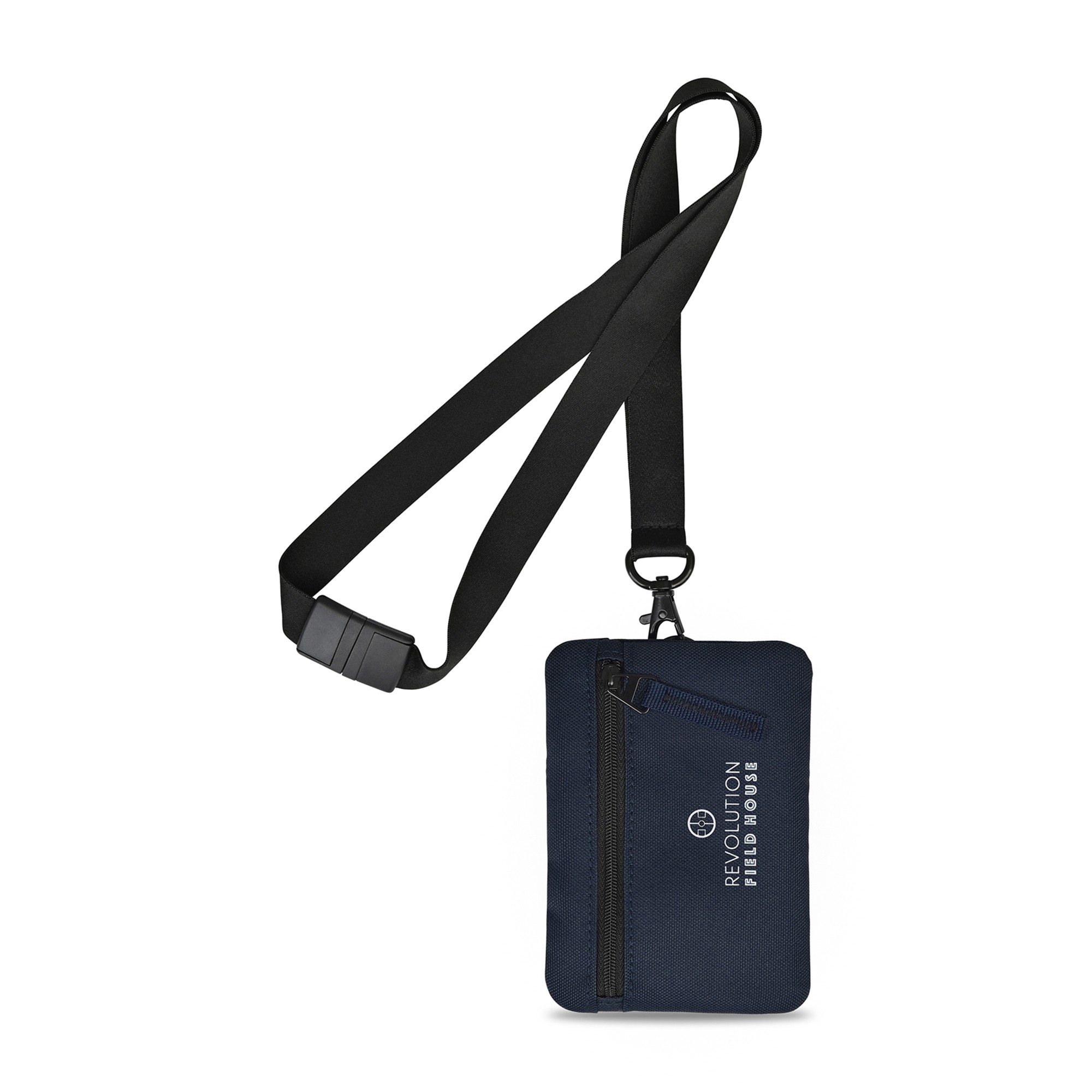Picture of Rally Recycled ID Pouch Lanyard - Navy