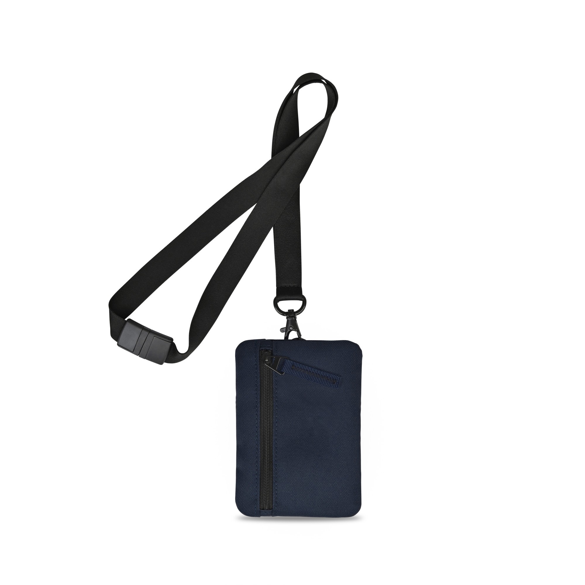 Picture of Rally Recycled ID Pouch Lanyard - Navy