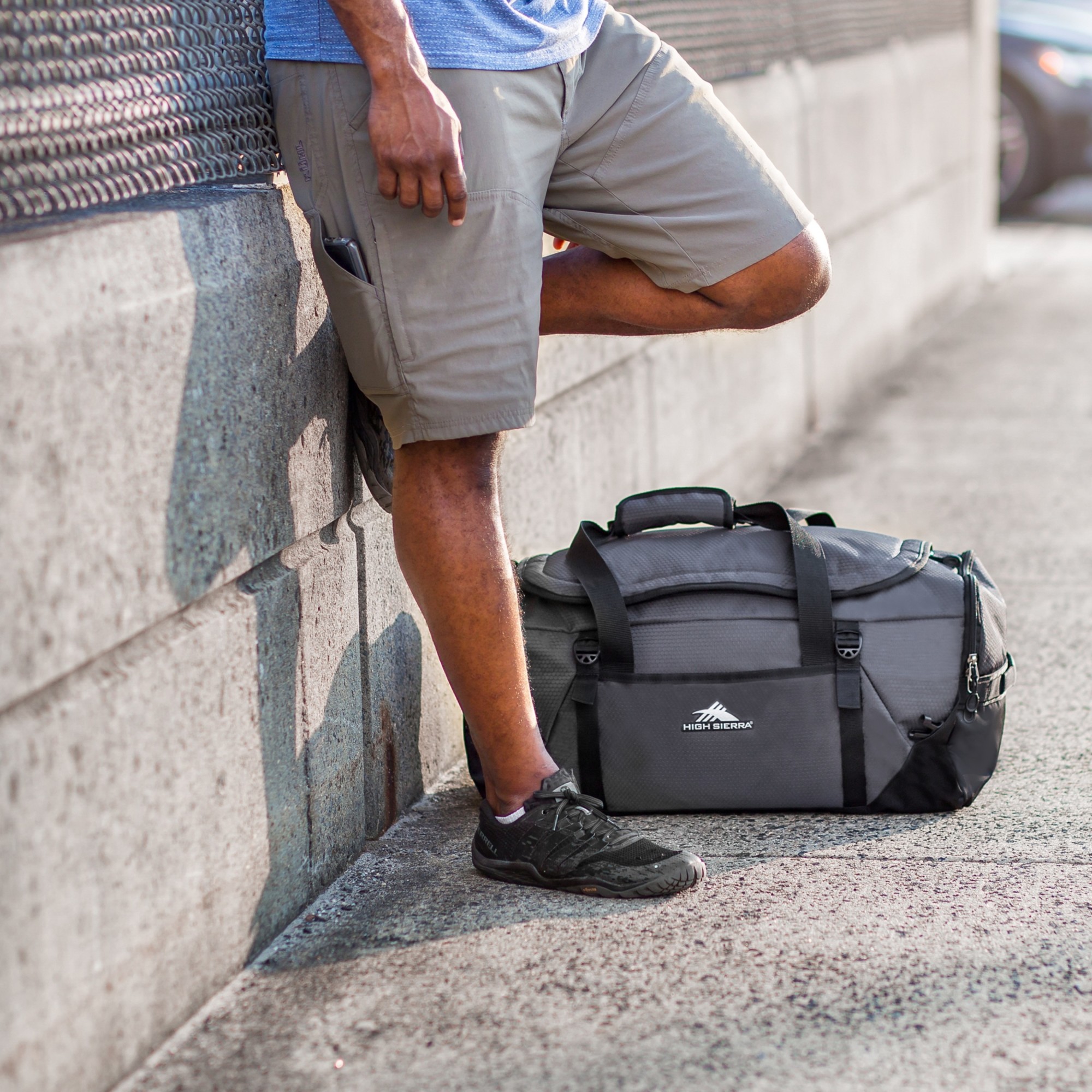 Picture of High Sierra Fairlead Convertible Duffel - Mercury-Black