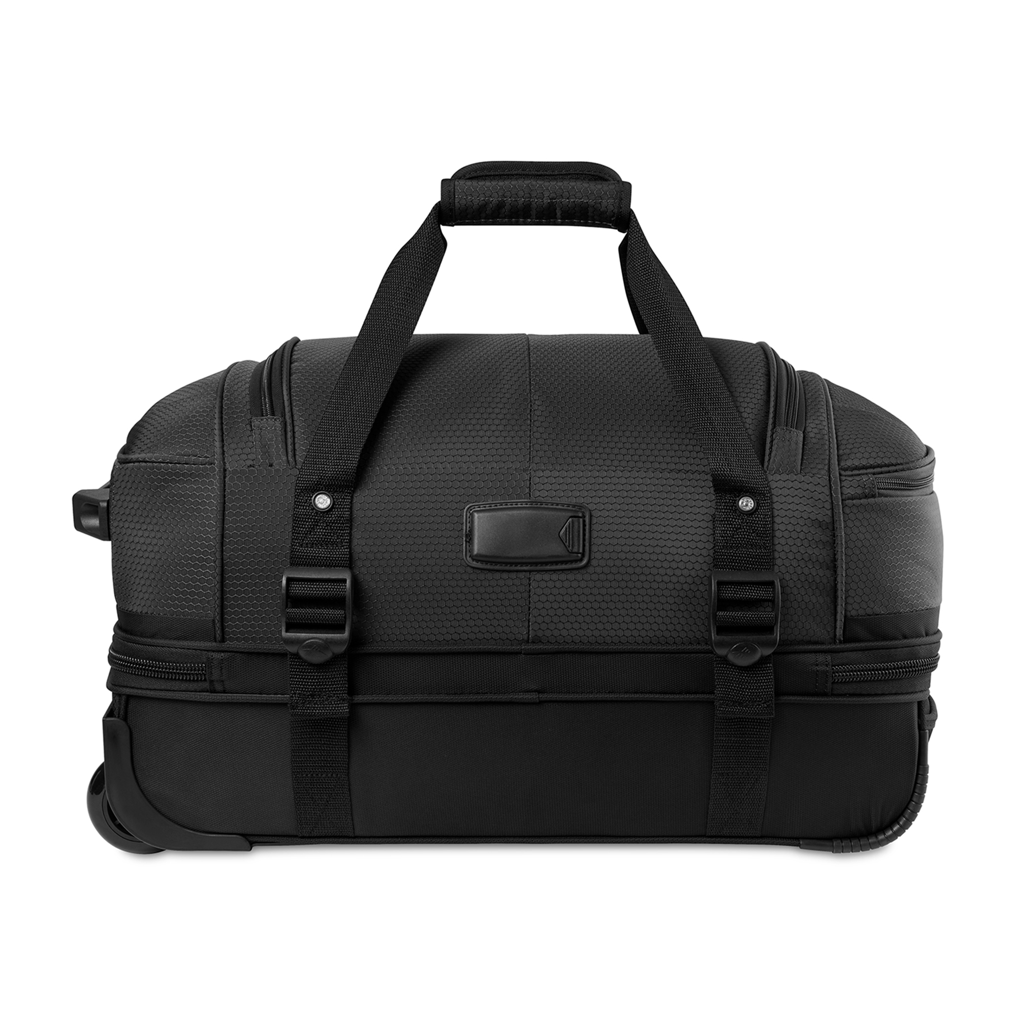 Picture of High Sierra Fairlead 22" Drop Bottom Wheeled Duffel - Mercury-Black