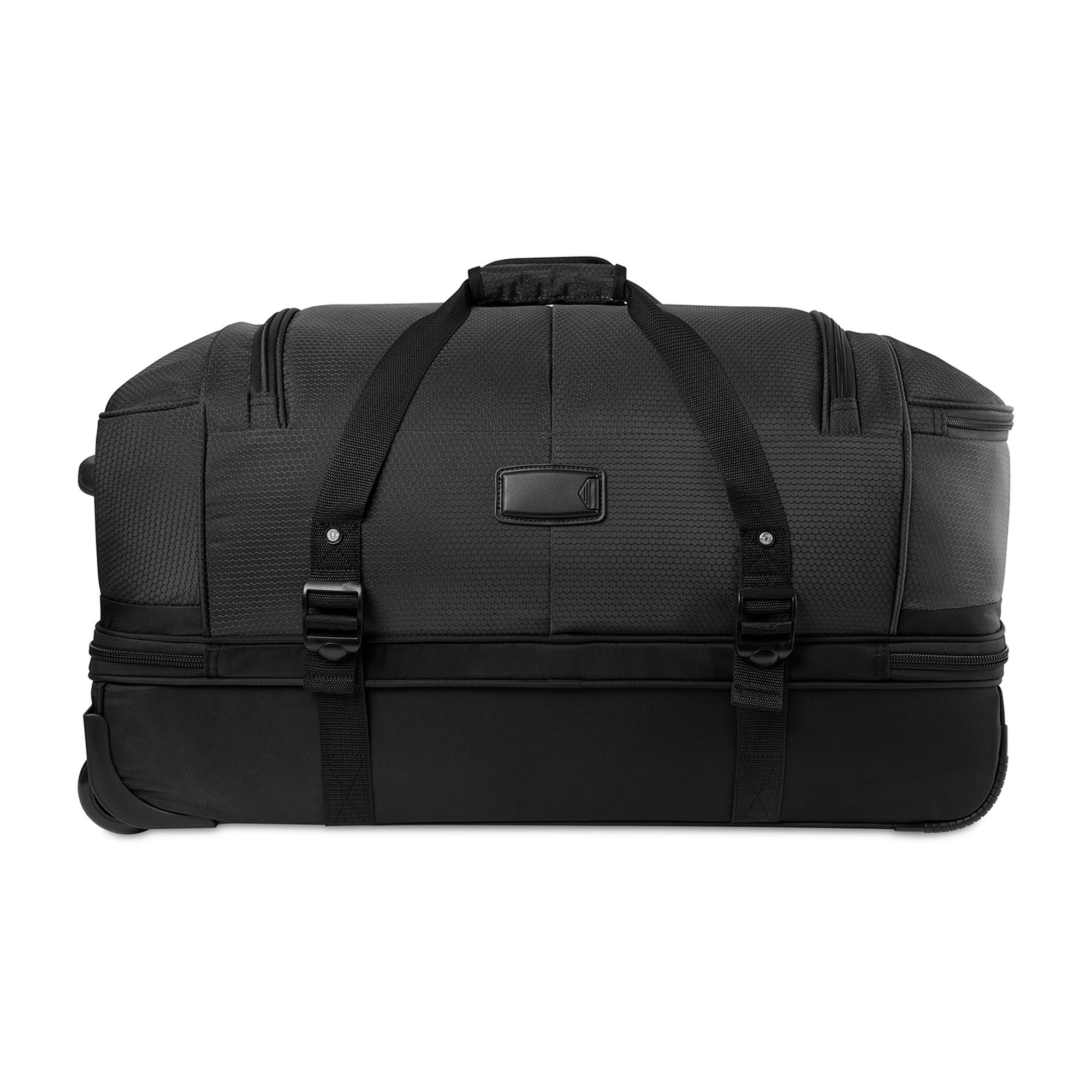 Picture of High Sierra Fairlead 22" Drop Bottom Wheeled Duffel - Mercury-Black