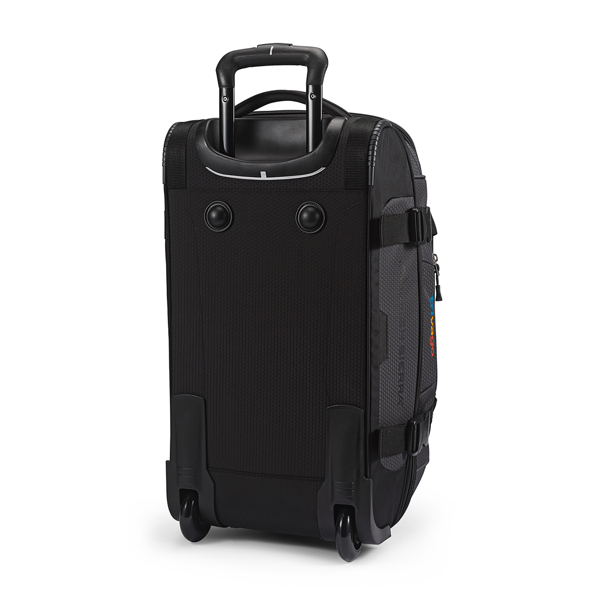 Picture of High Sierra Fairlead 22" Drop Bottom Wheeled Duffel - Mercury-Black