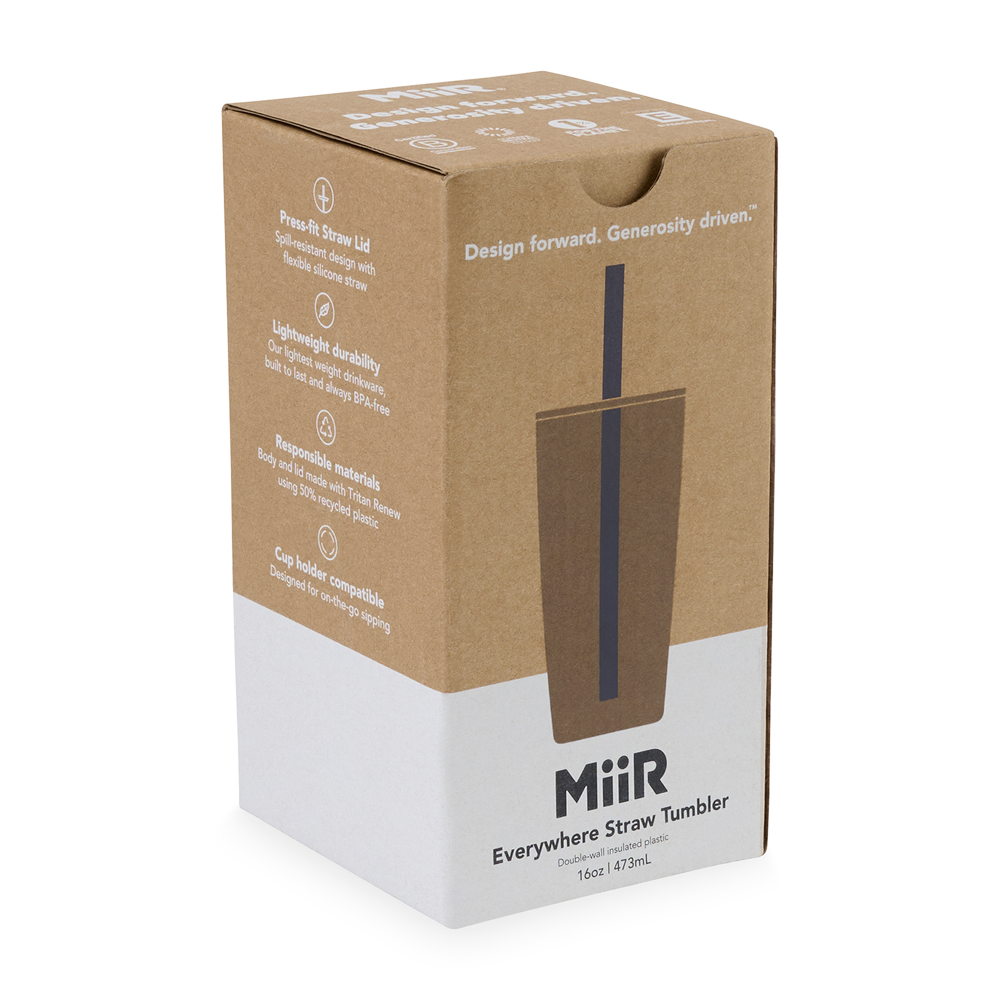 Picture of MiiR Everywhere Straw Tumbler - 16 Oz. - Clear