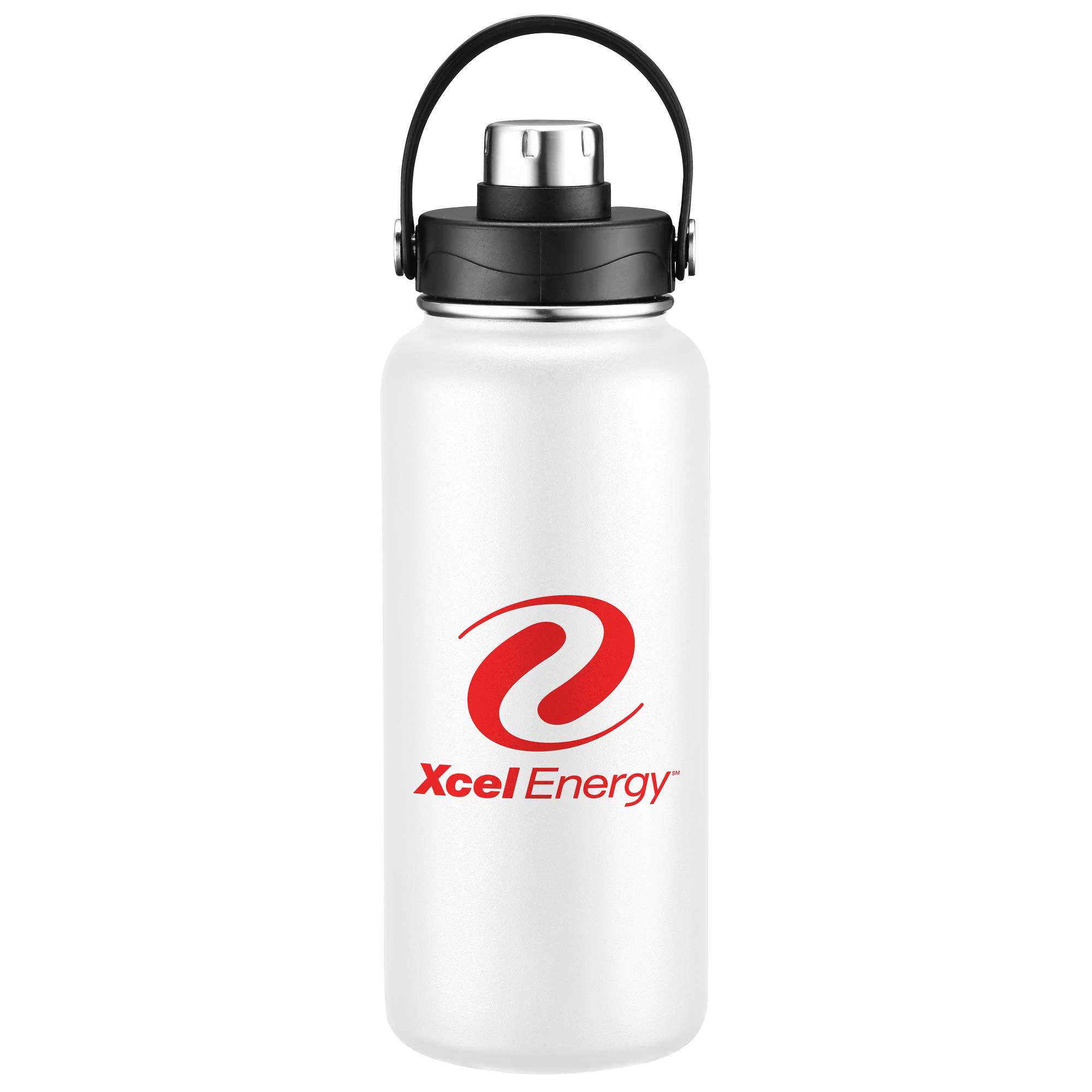 Picture of 34oz Double-Wall Insulated Stainless Steel Water Bottle with Flip Spout