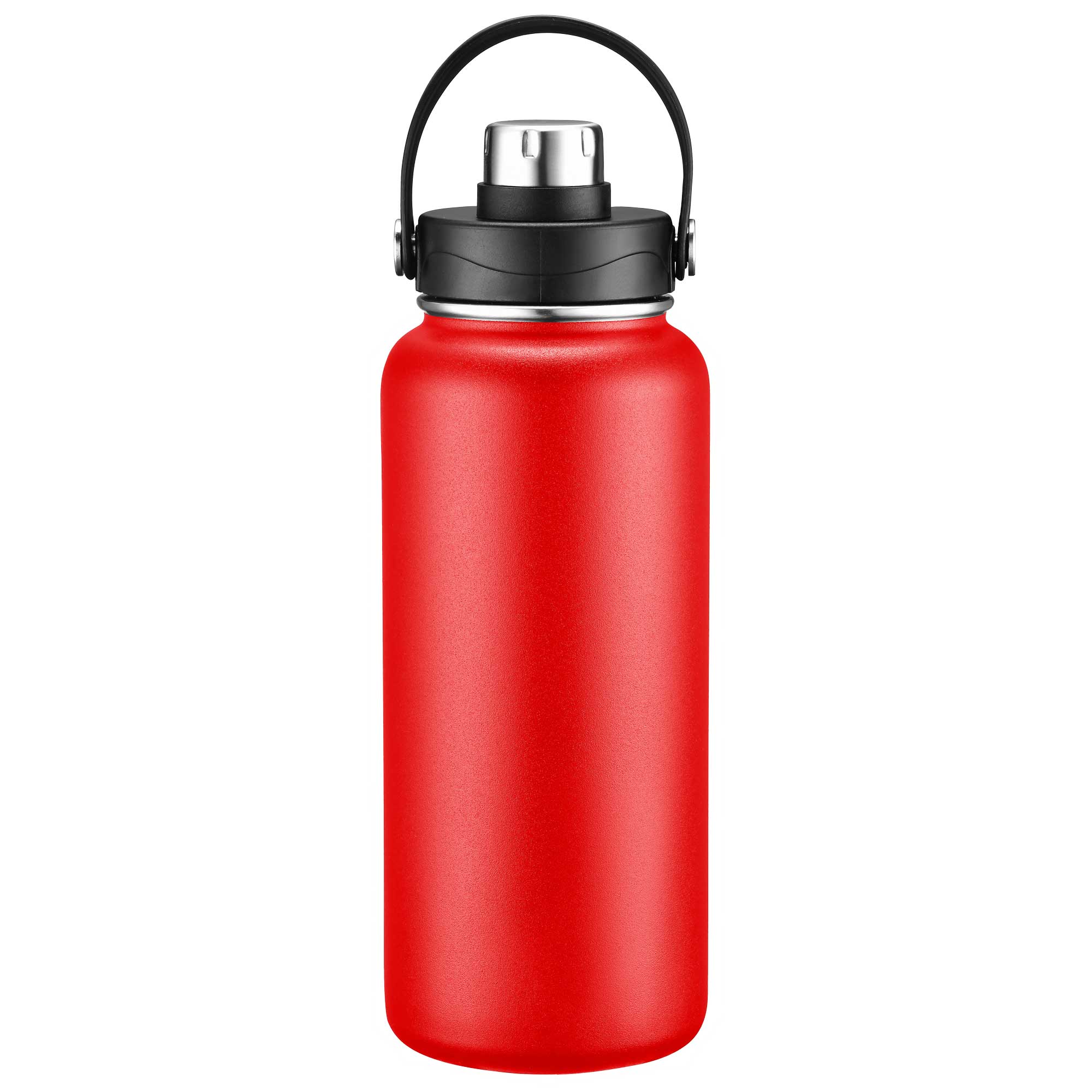 Picture of 34oz Double-Wall Insulated Stainless Steel Water Bottle with Flip Spout