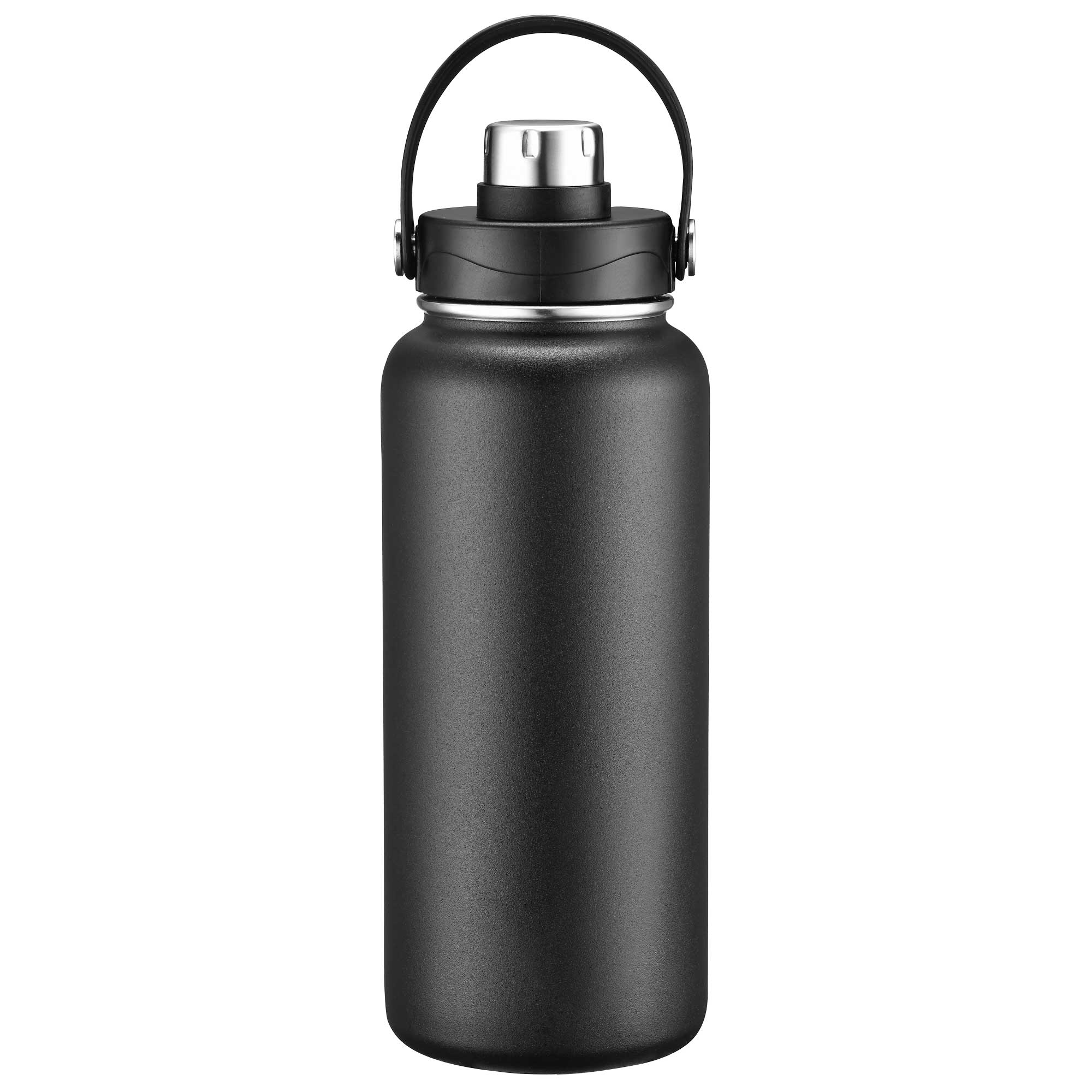 Picture of 34oz Double-Wall Insulated Stainless Steel Water Bottle with Flip Spout