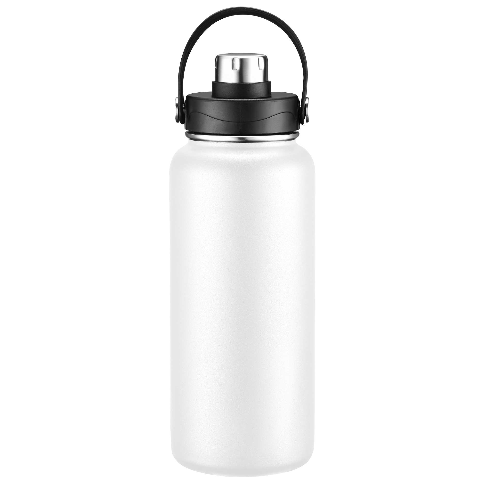 Picture of 34oz Double-Wall Insulated Stainless Steel Water Bottle with Flip Spout