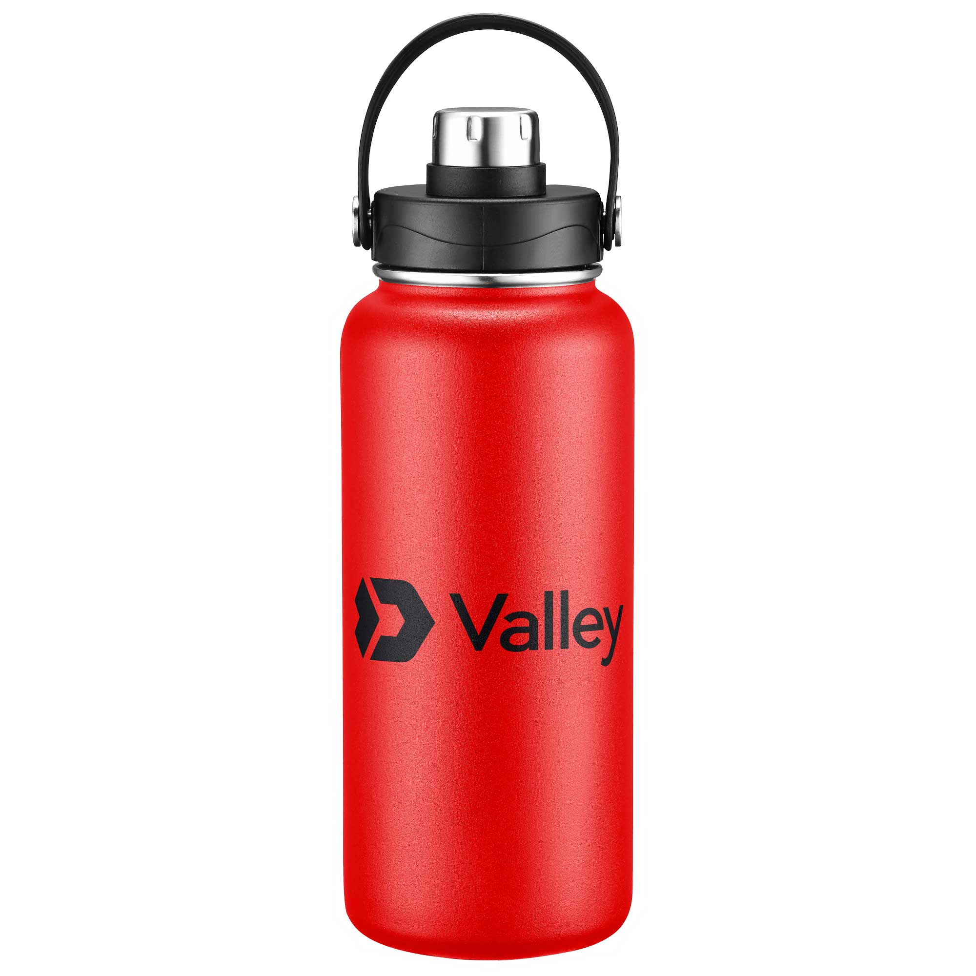 Picture of 34oz Double-Wall Insulated Stainless Steel Water Bottle with Flip Spout