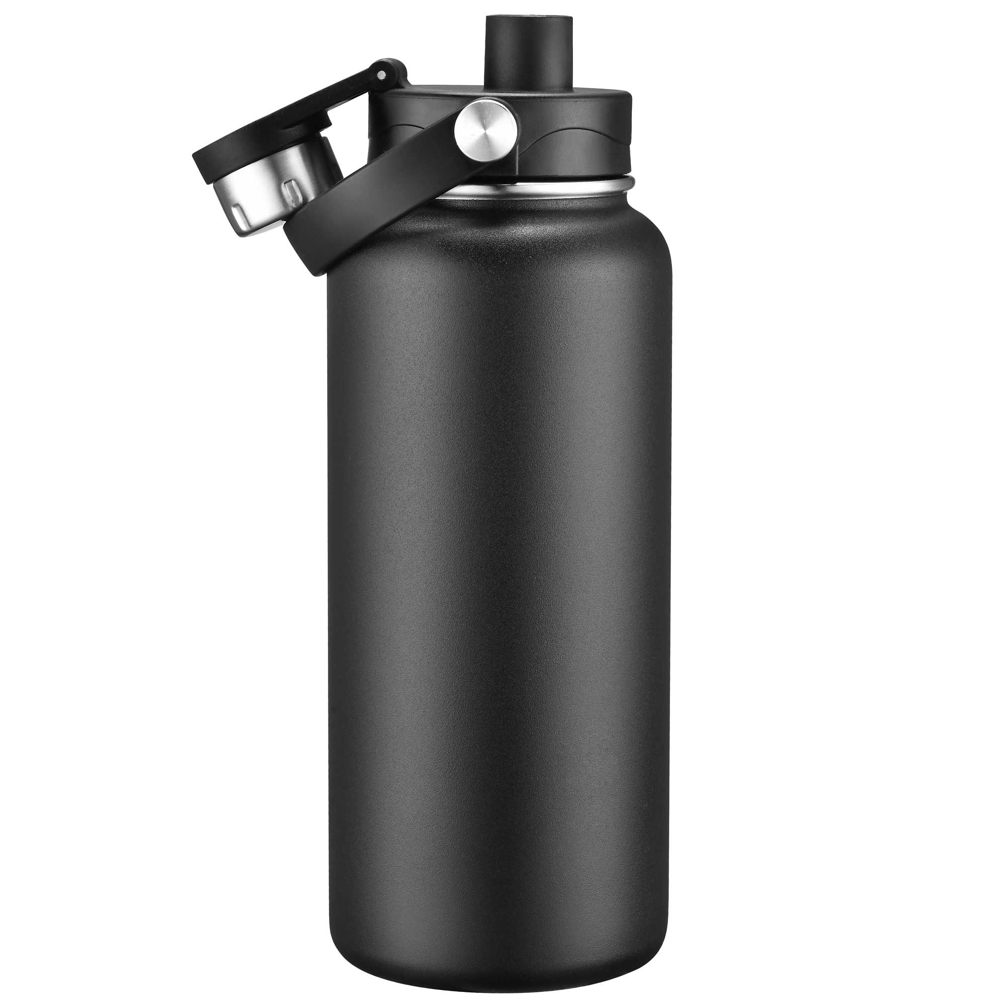 Picture of 34oz Double-Wall Insulated Stainless Steel Water Bottle with Flip Spout