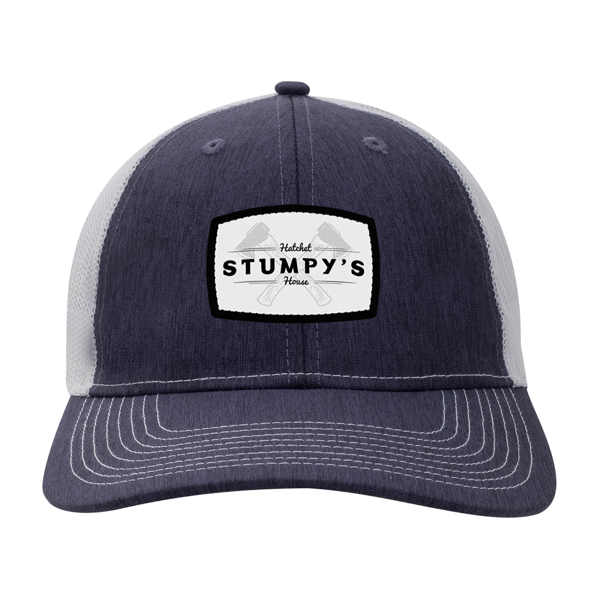 Picture of Ahead Brant Cap - Navy Linen-White