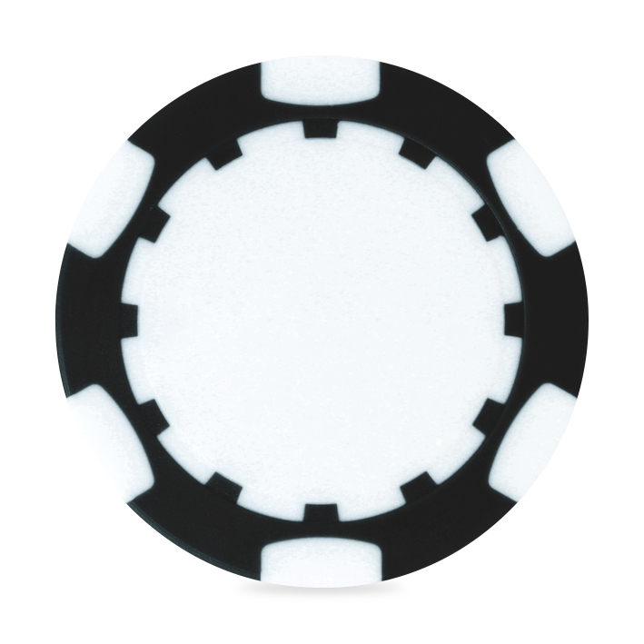 Picture of Ahead 2-Sided Poker Chip - Black-White