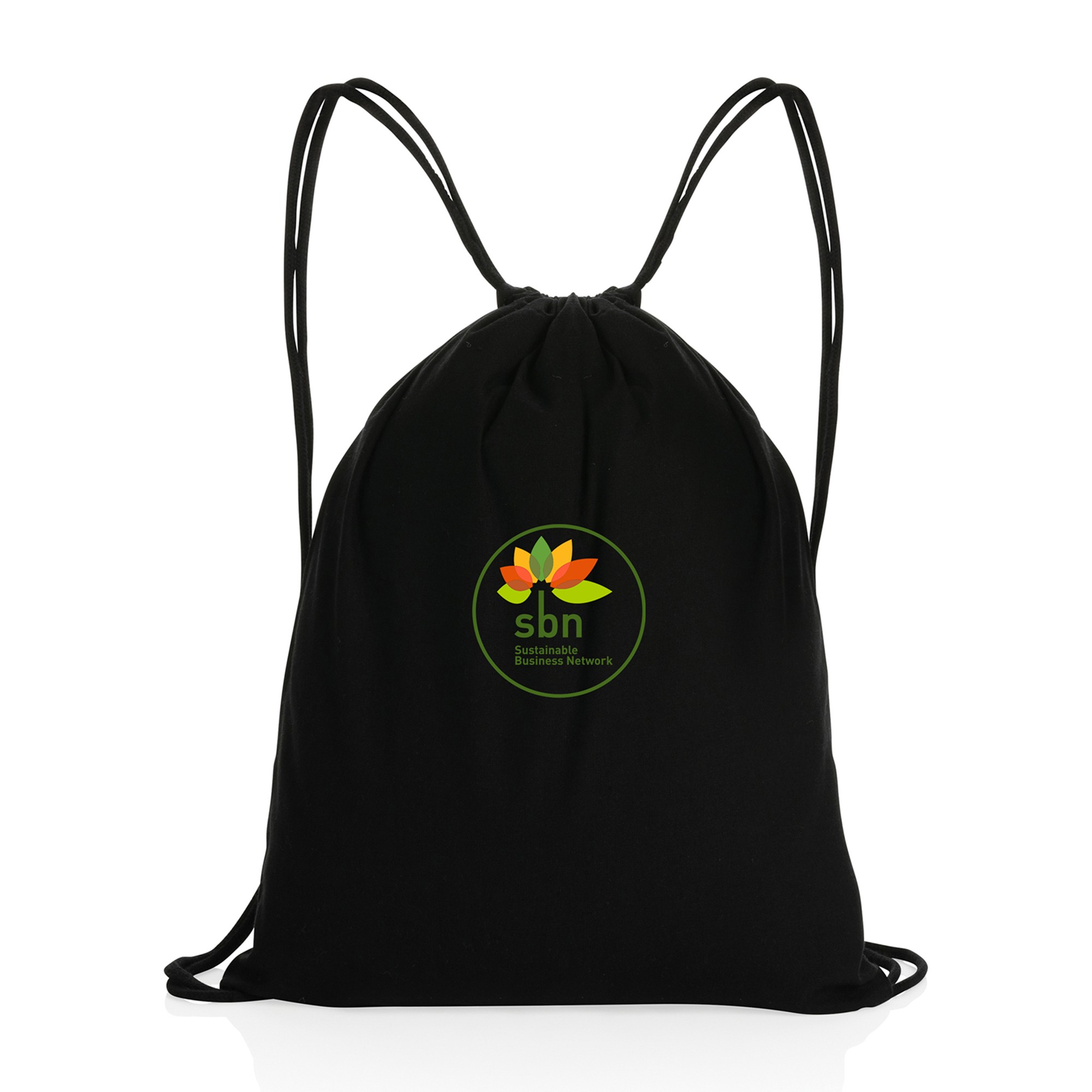 Picture of Impact AWARE Recycled Cotton Cinchpack 145g - Black