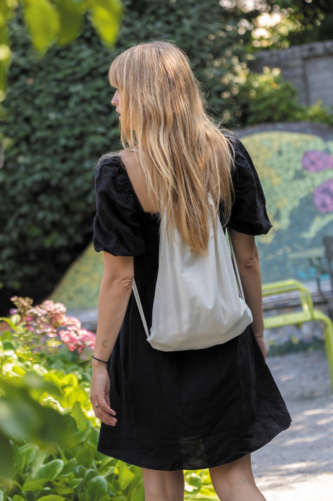 Picture of Impact AWARE Recycled Cotton Cinchpack 145g - Off White