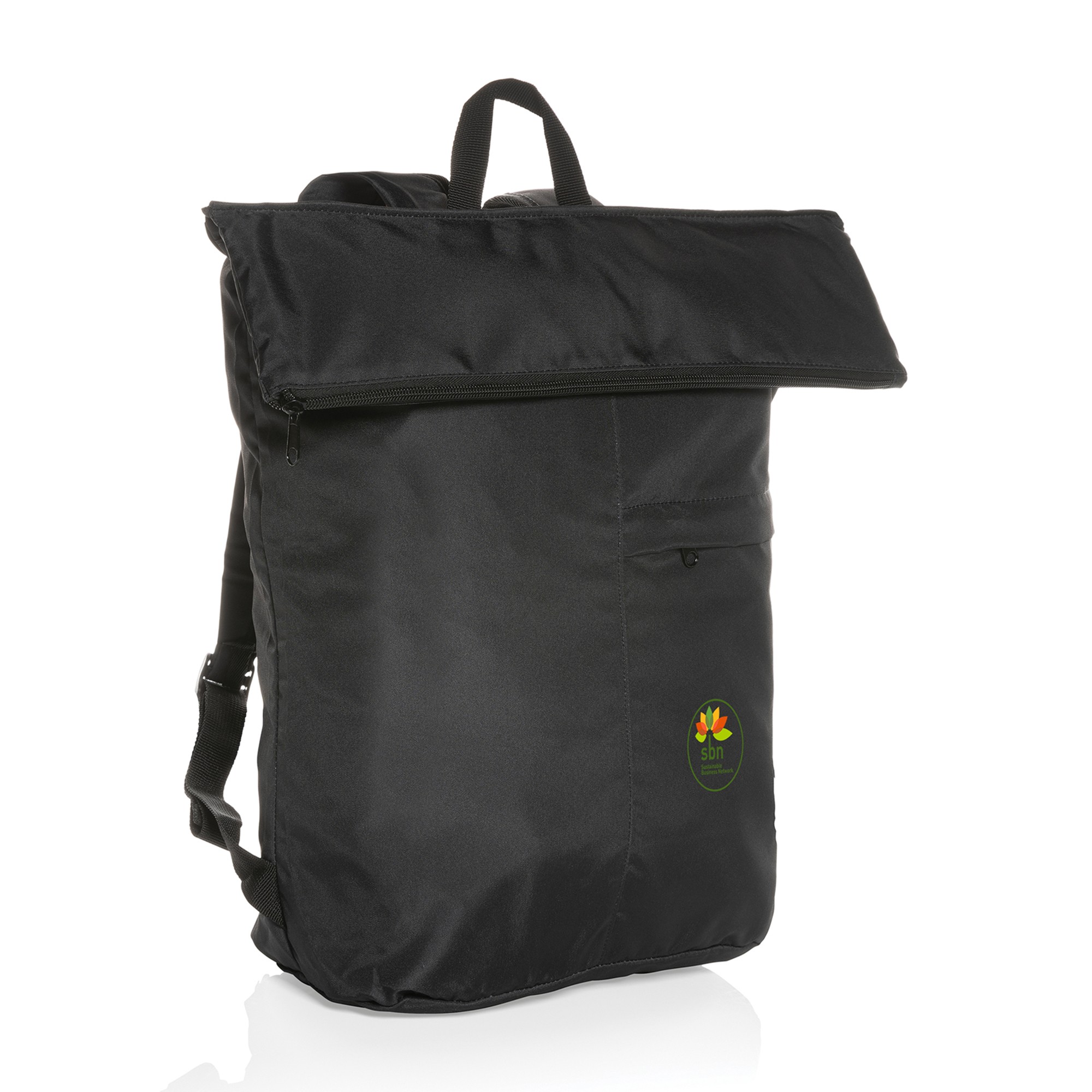 Picture of Dillon AWARE rPET Lightweight Foldable Backpack - Black