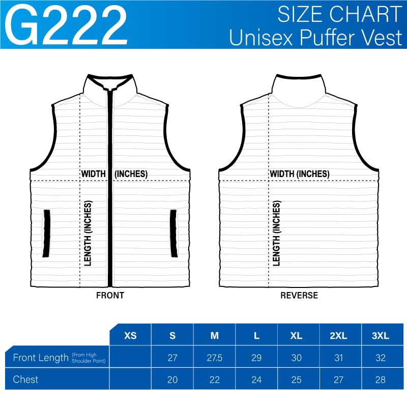Picture of Unisex 100% Polyester Puffer Vest (8 Weeks Fast Boat)