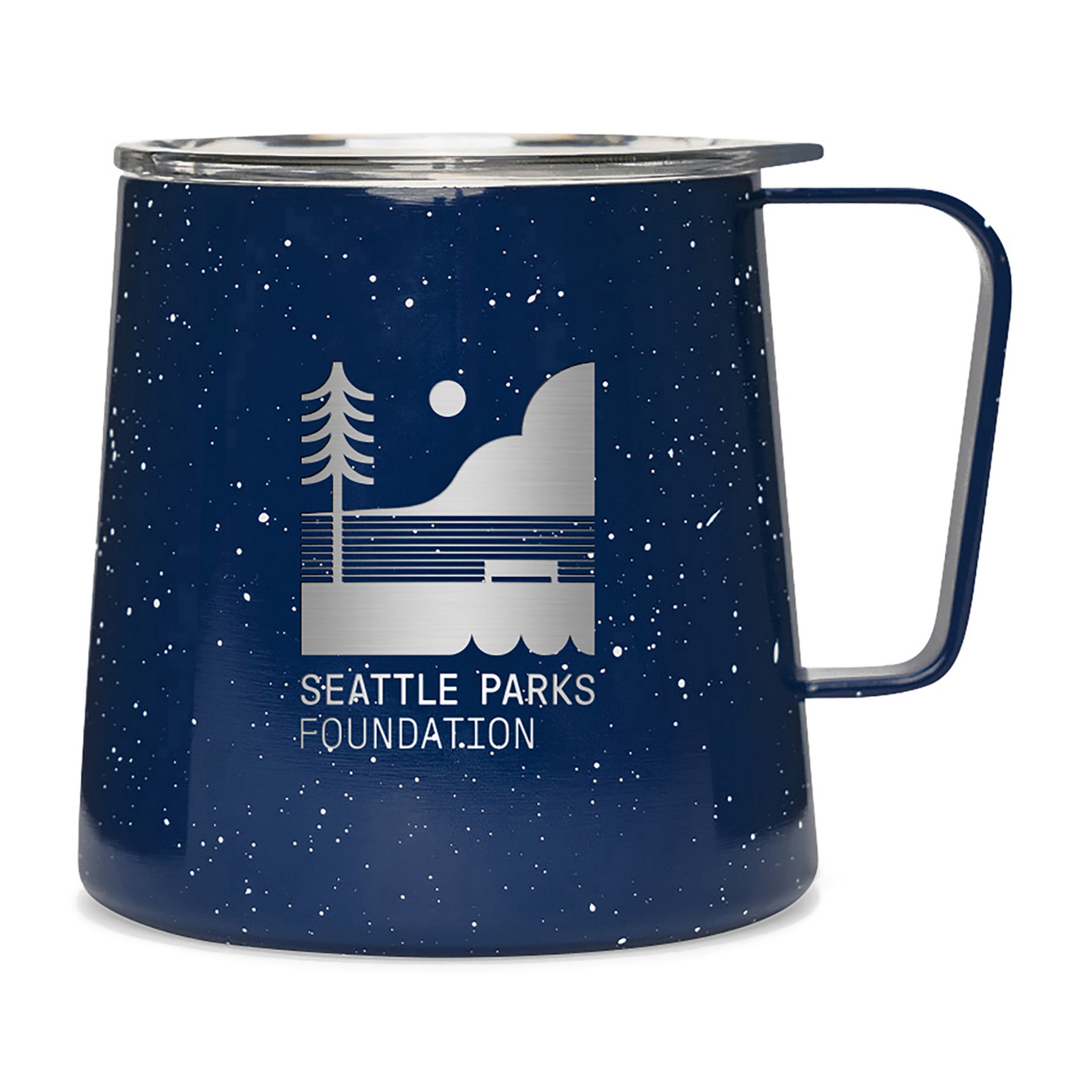 Picture of MiiR Grounded Camp Cup - 12 Oz. - Blue Speckle Gloss