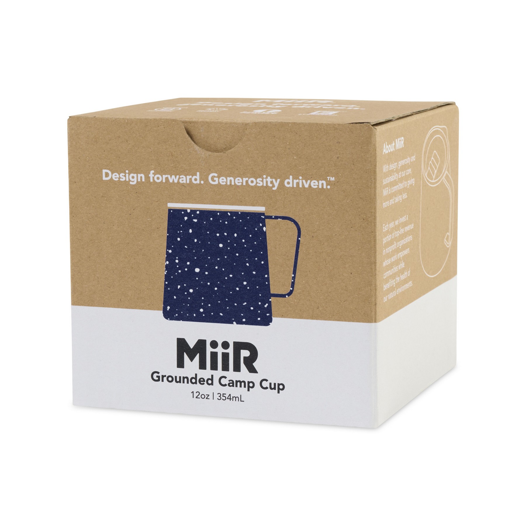 Picture of MiiR Grounded Camp Cup - 12 Oz. - Blue Speckle Gloss