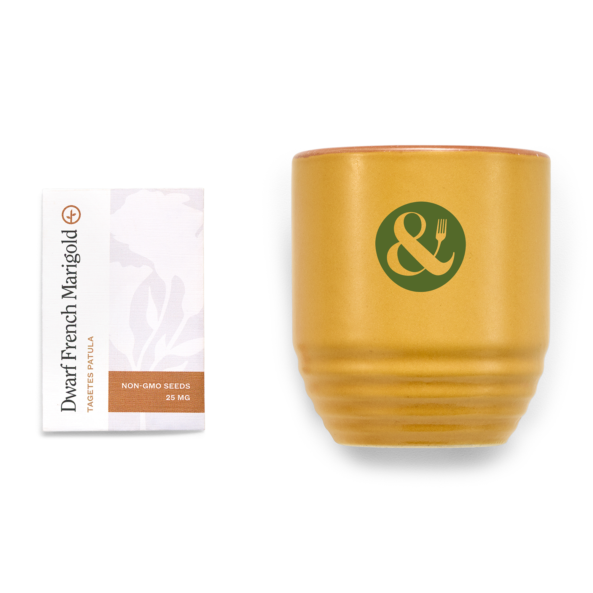 Picture of Modern Sprout Garden Vibes Candle/Planter - Last Light-Marigold