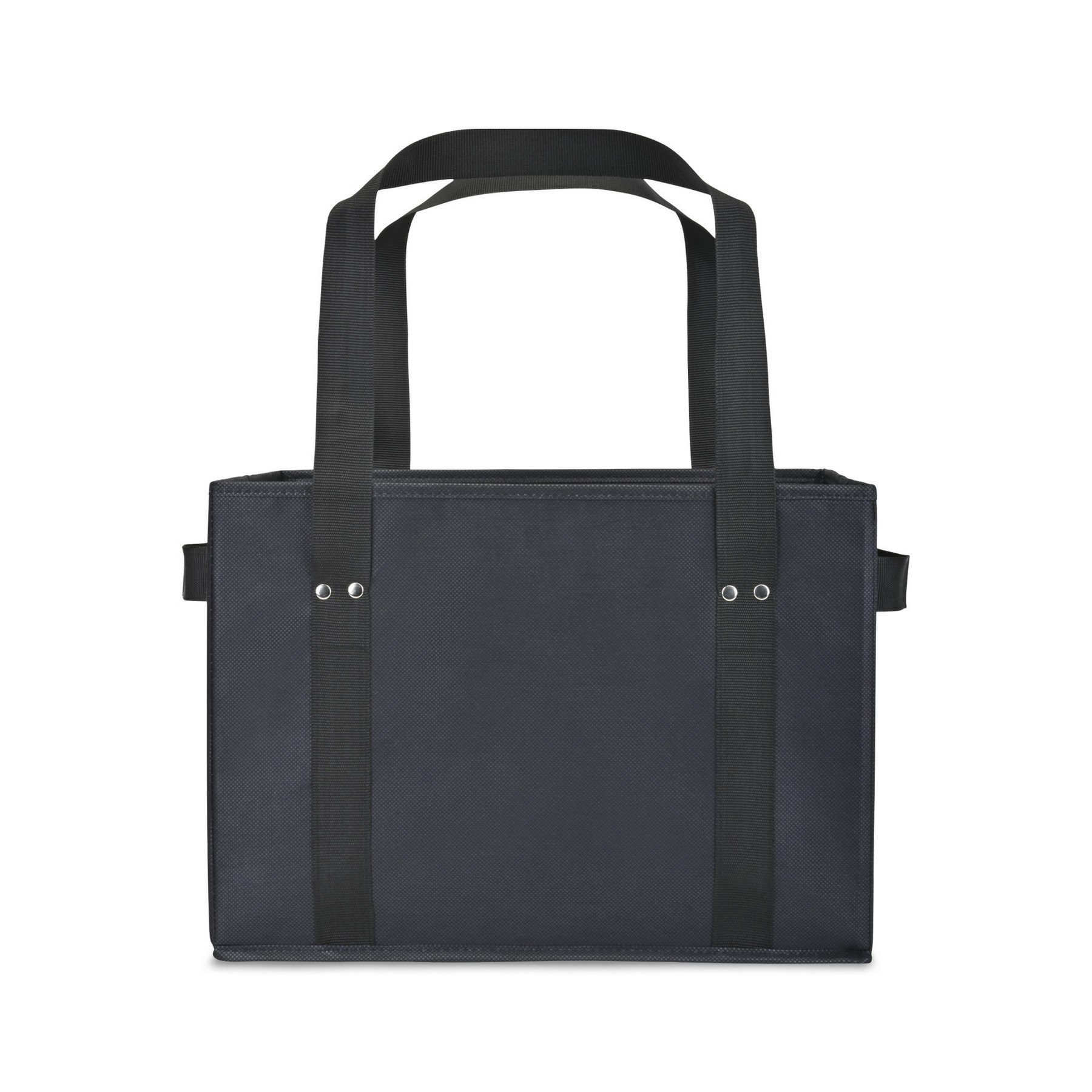 Picture of Recycled Non-Woven Collapsible Box Tote - Black