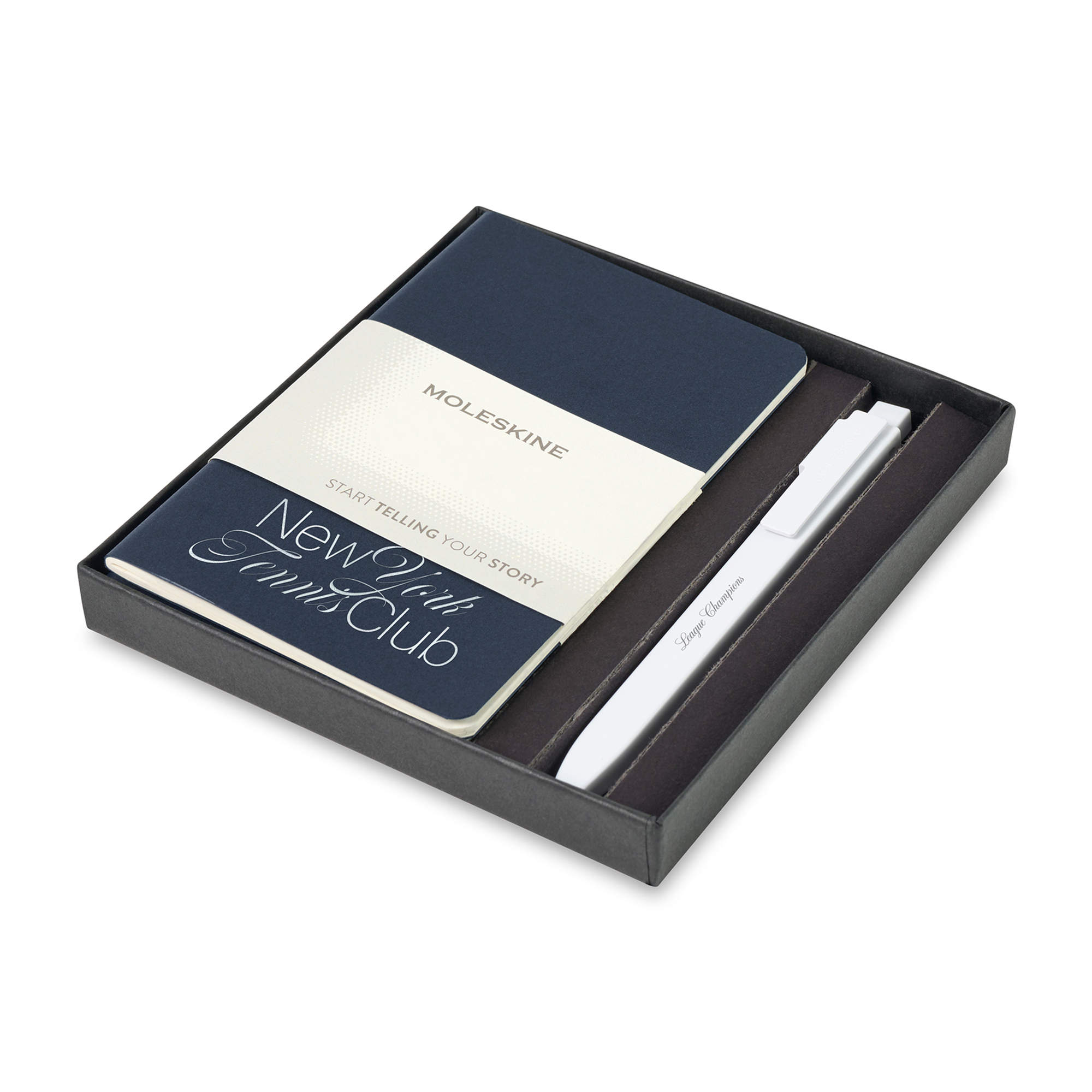 Picture of Moleskine Pocket Cahier and GO Pen Gift Set - Sapphire Blue