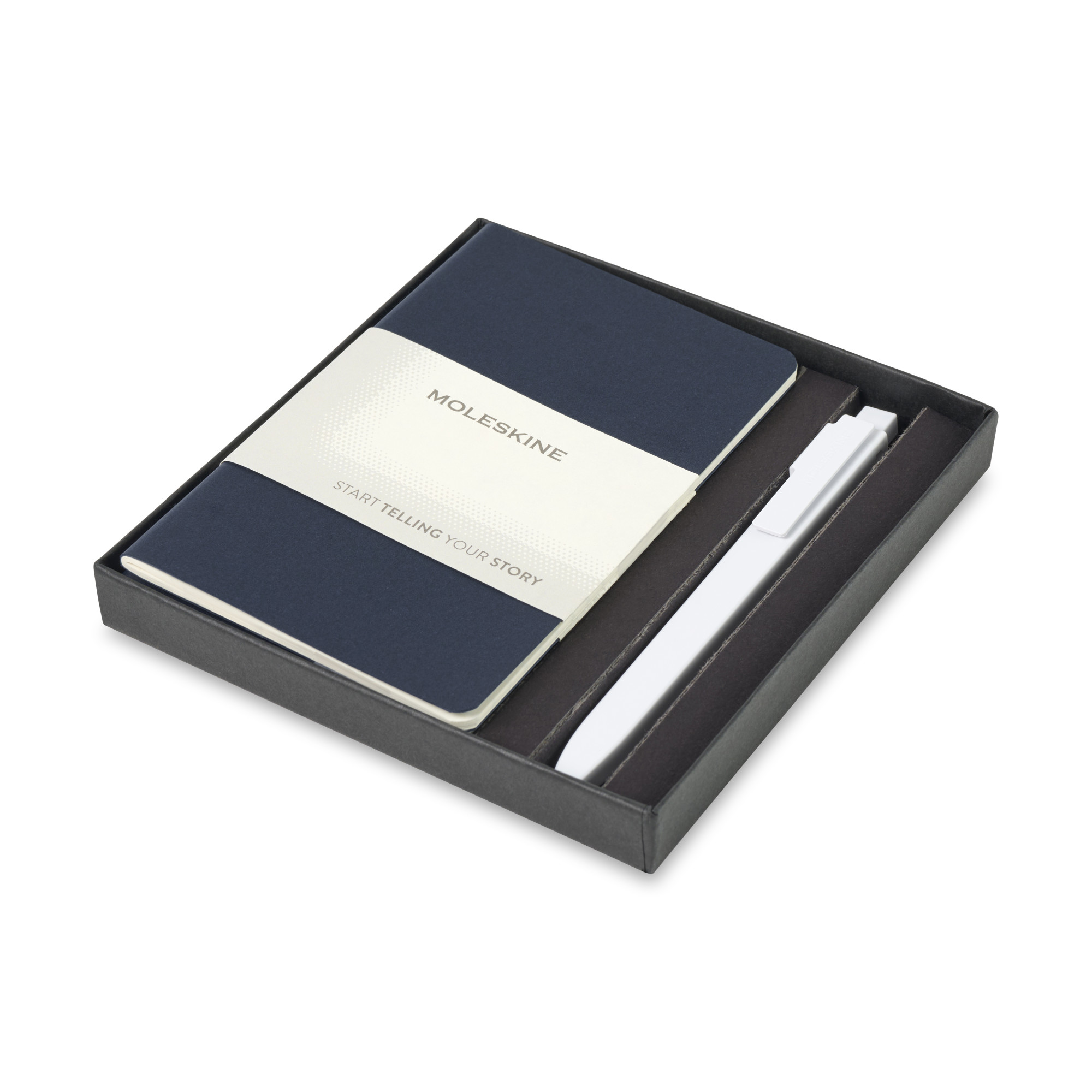 Picture of Moleskine Pocket Cahier and GO Pen Gift Set - Sapphire Blue