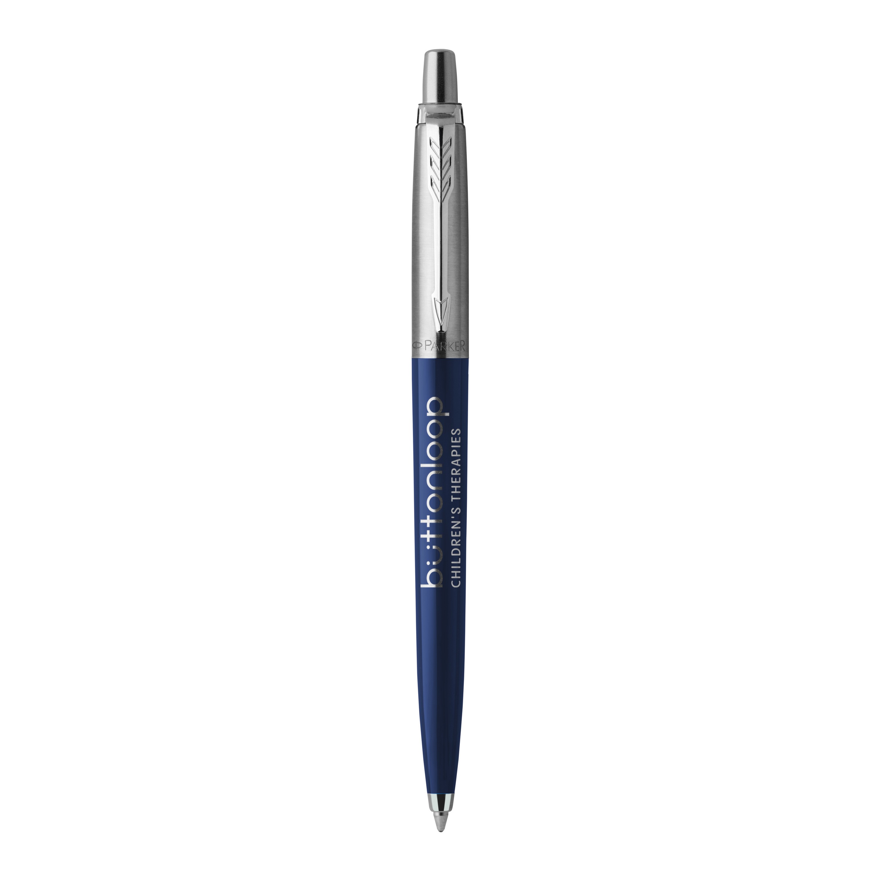 Picture of Parker Jotter London Stainless Steel Ballpoint - Royal Blue - Chrome Trim