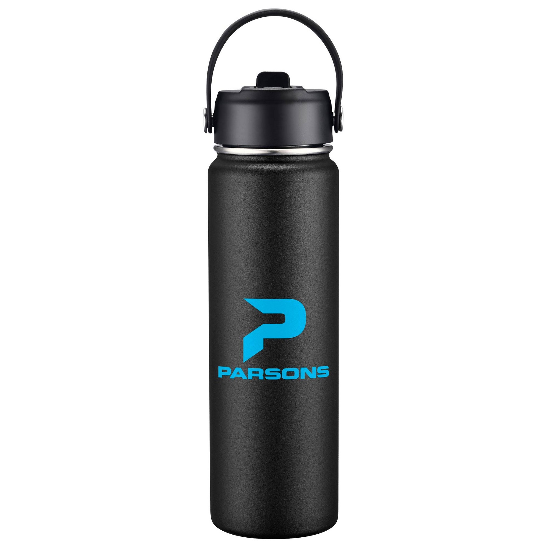 Picture of 27oz. Stainless Steel Thermal Water Bottle with Flip Straw & Silicone Base