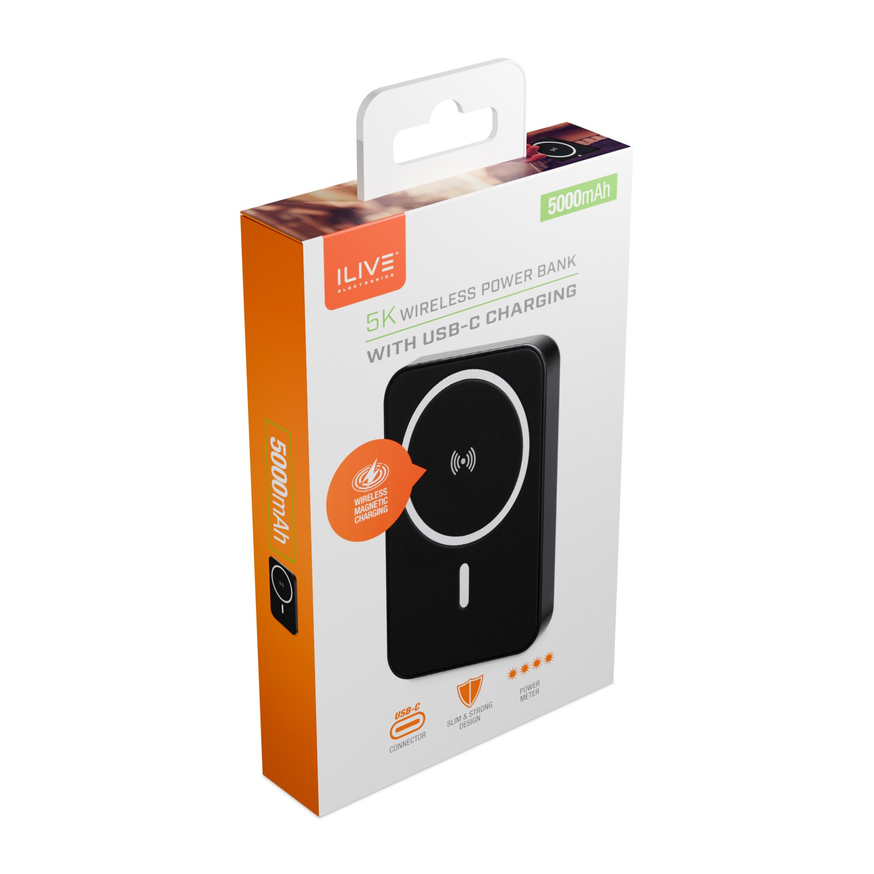 Picture of iLive Powered 5K Power Bank with Wireless and USB-C - Black