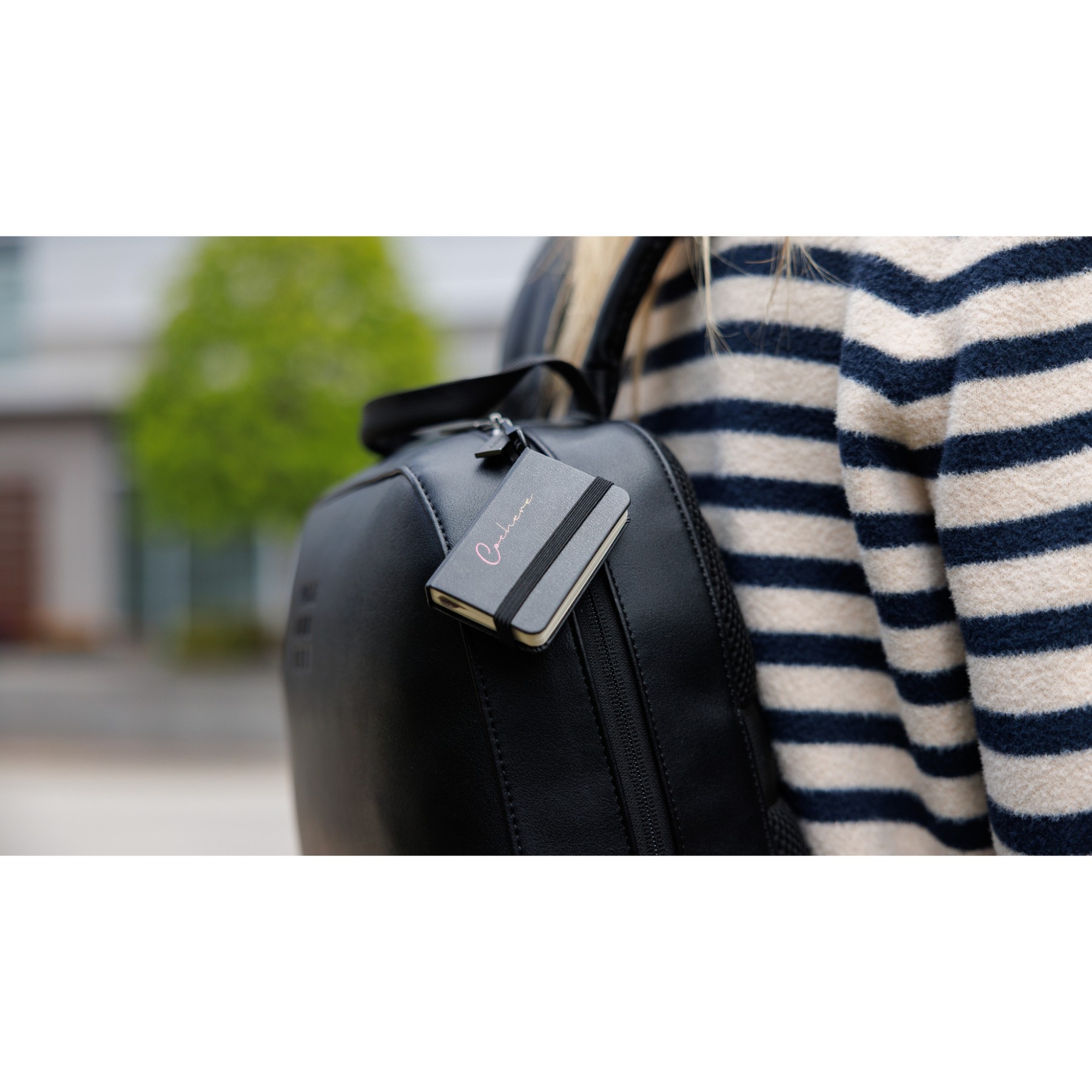 Picture of Moleskine Classic Backpack and Mini Notebook Charm Set - Black
