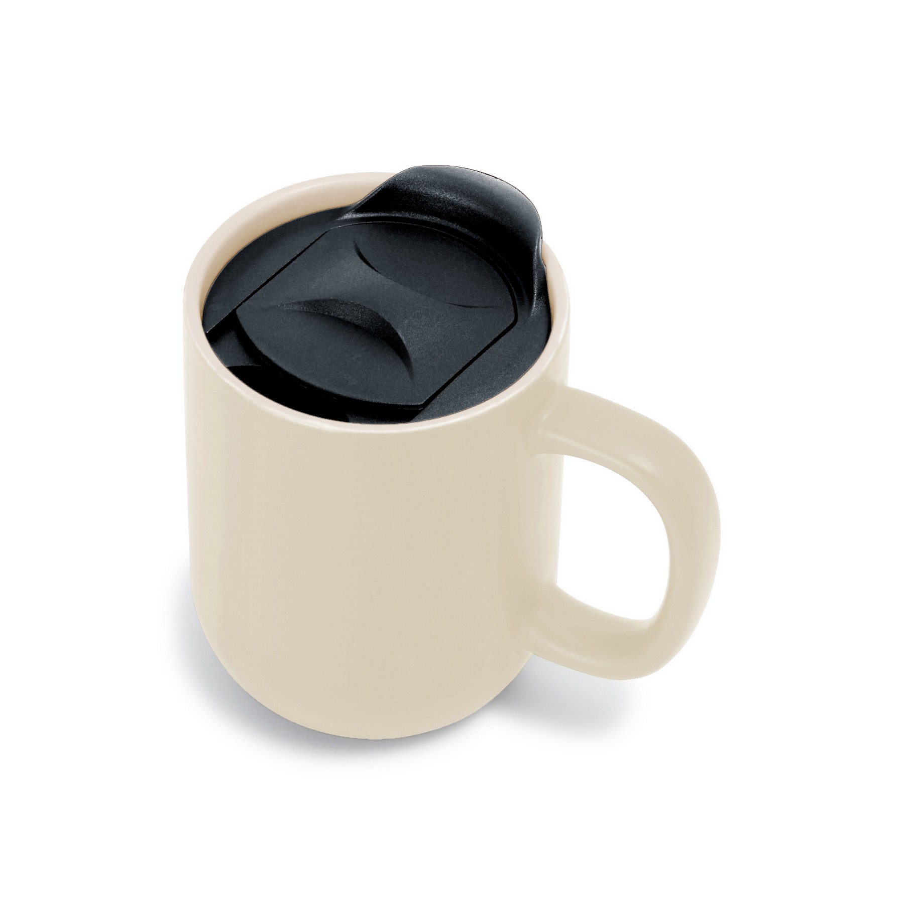 Picture of Milo Ceramic Lidded Mug - 12 Oz. - Bone