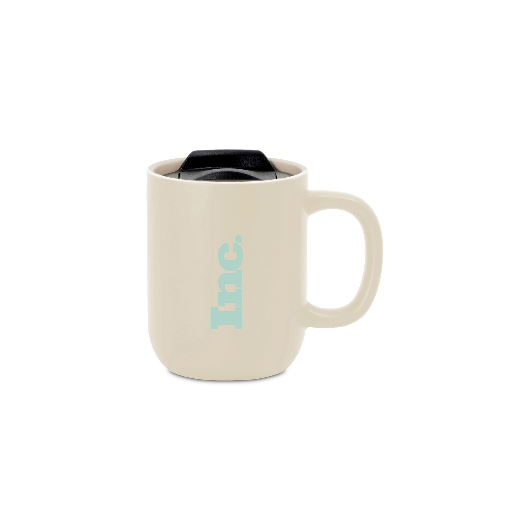 Picture of Milo Ceramic Lidded Mug - 12 Oz. - Bone