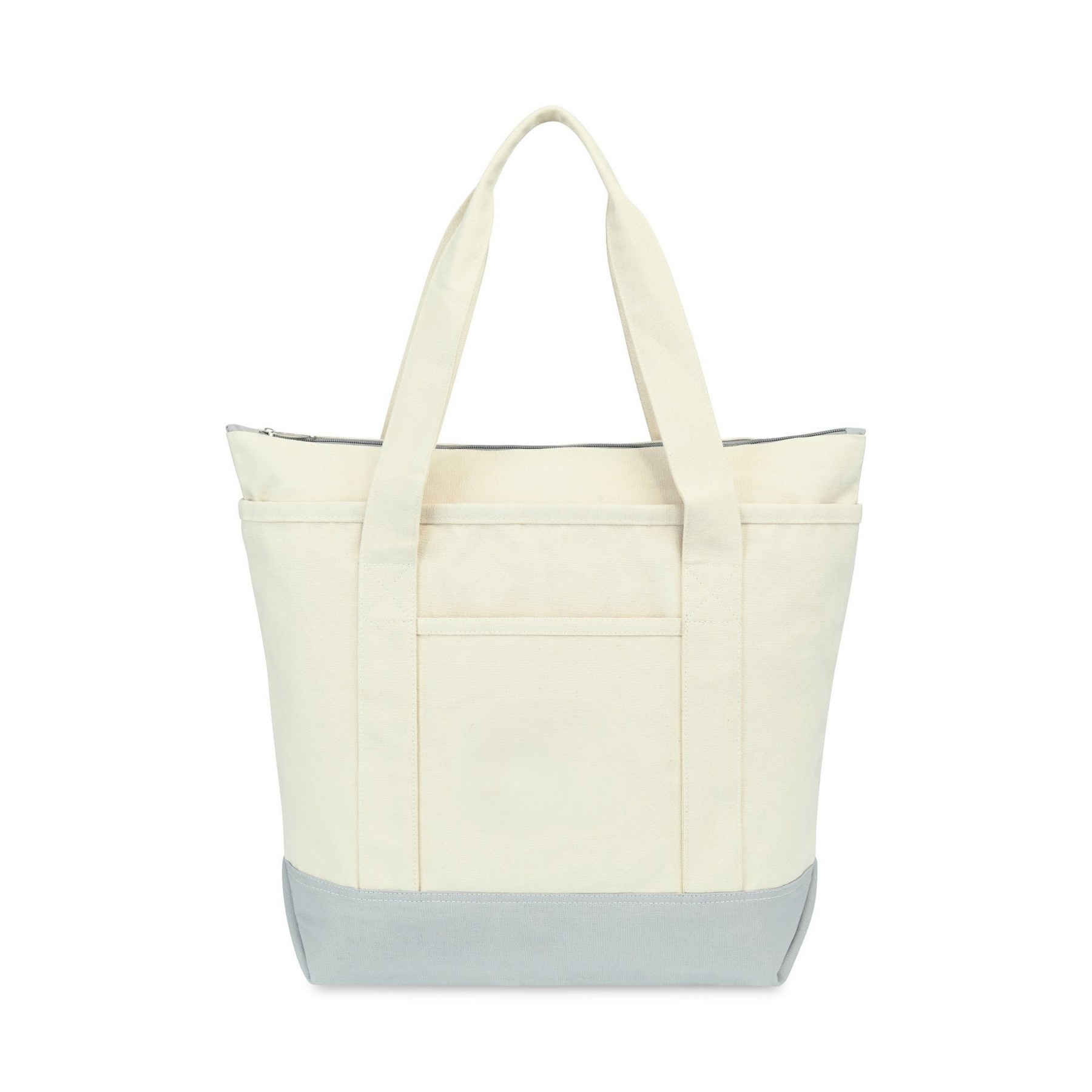Picture of Newport Cotton Zippered Tote - Grey