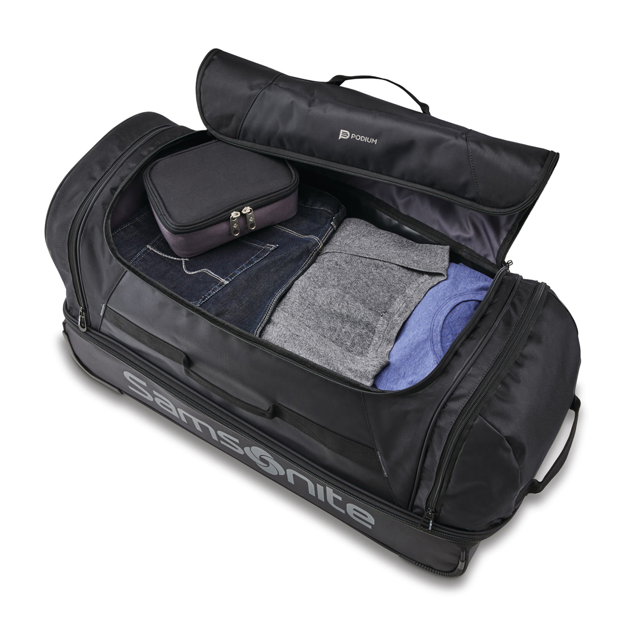 Picture of Samsonite Andante 2 28" Drop Bottom Wheeled Duffel - Black