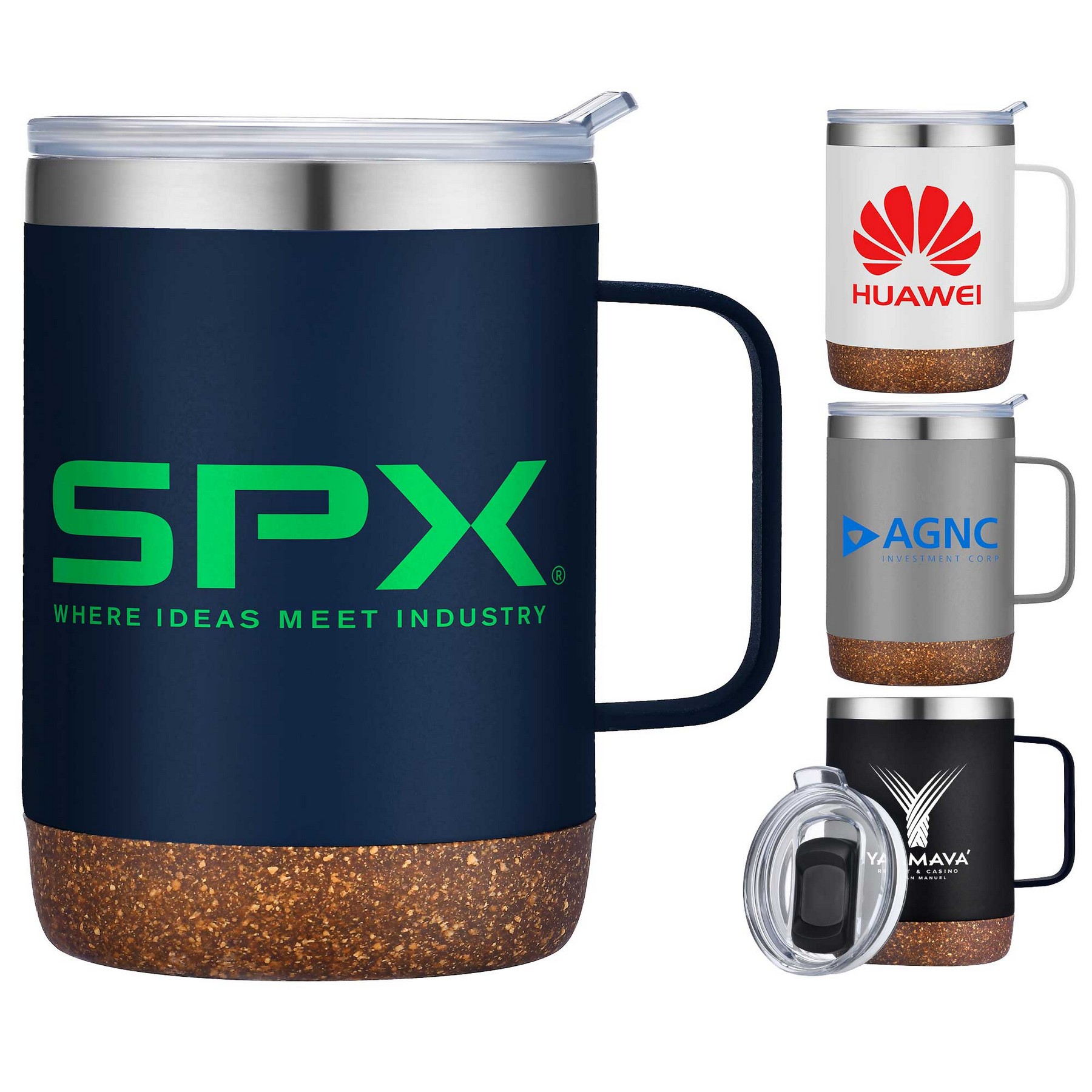 Picture of 12oz. Vacuum Insulated SS Mug with Cork Bottom