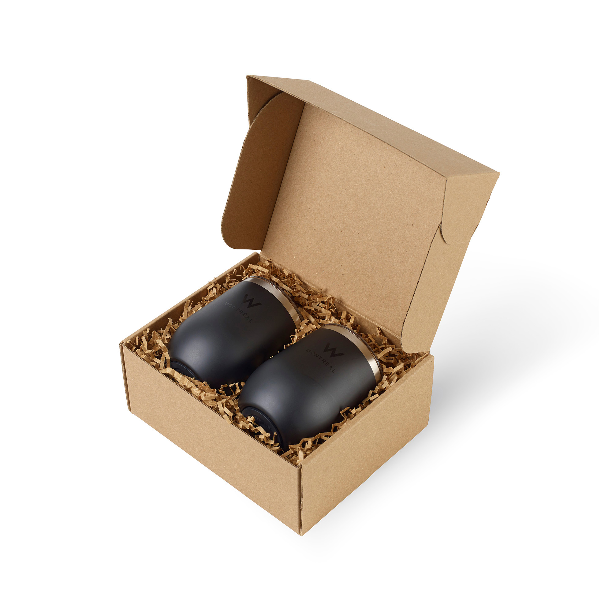 Picture of CORKCICLE Stemless Wine Cup Gift Set - Matte Black