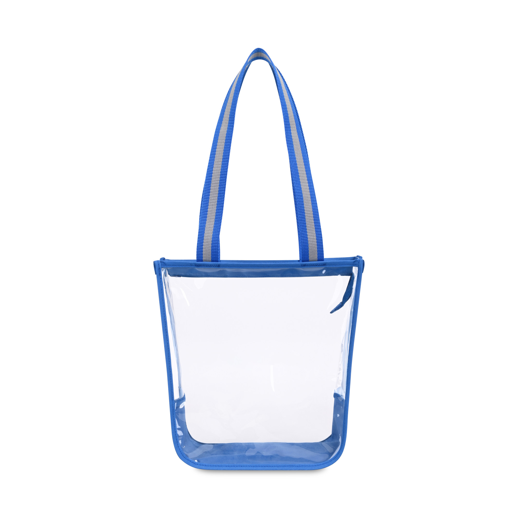 Picture of Sigma Clear Zippered Tote - Royal Blue