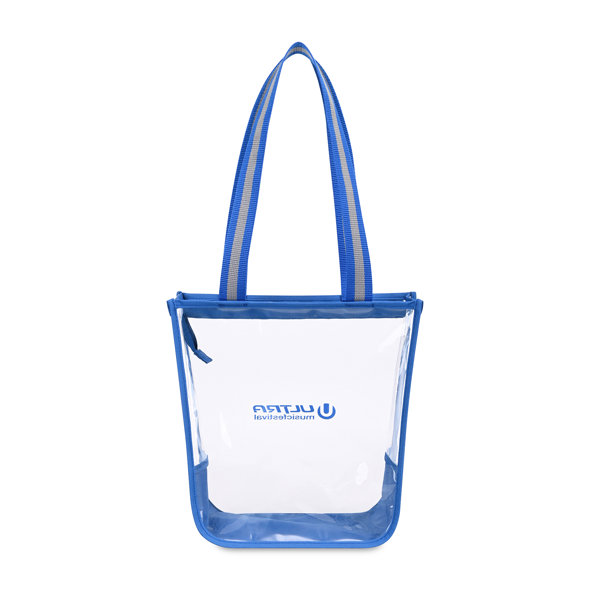 Picture of Sigma Clear Zippered Tote - Royal Blue