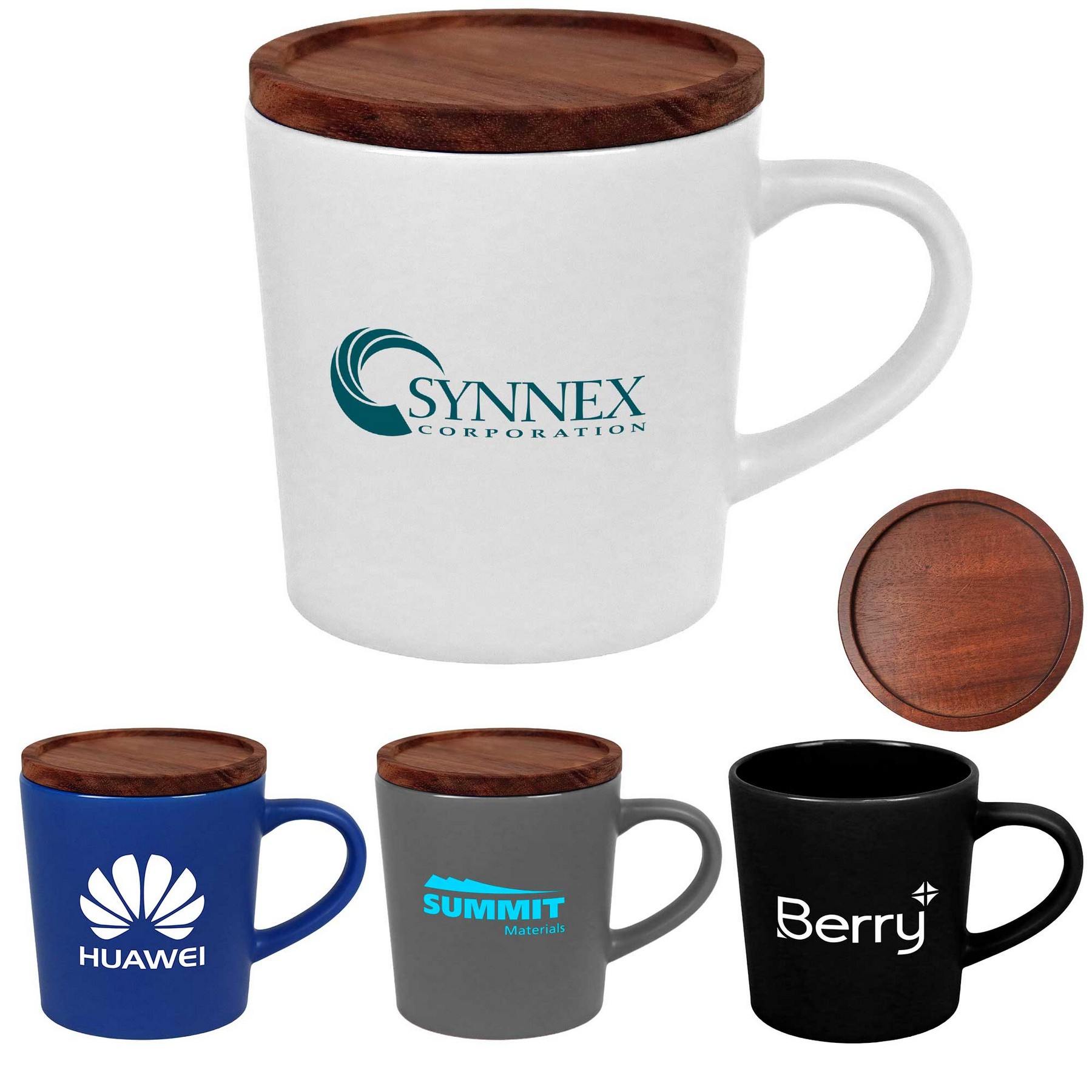 Picture of 16oz. Ceramic Mug with Sealing Wood Lid