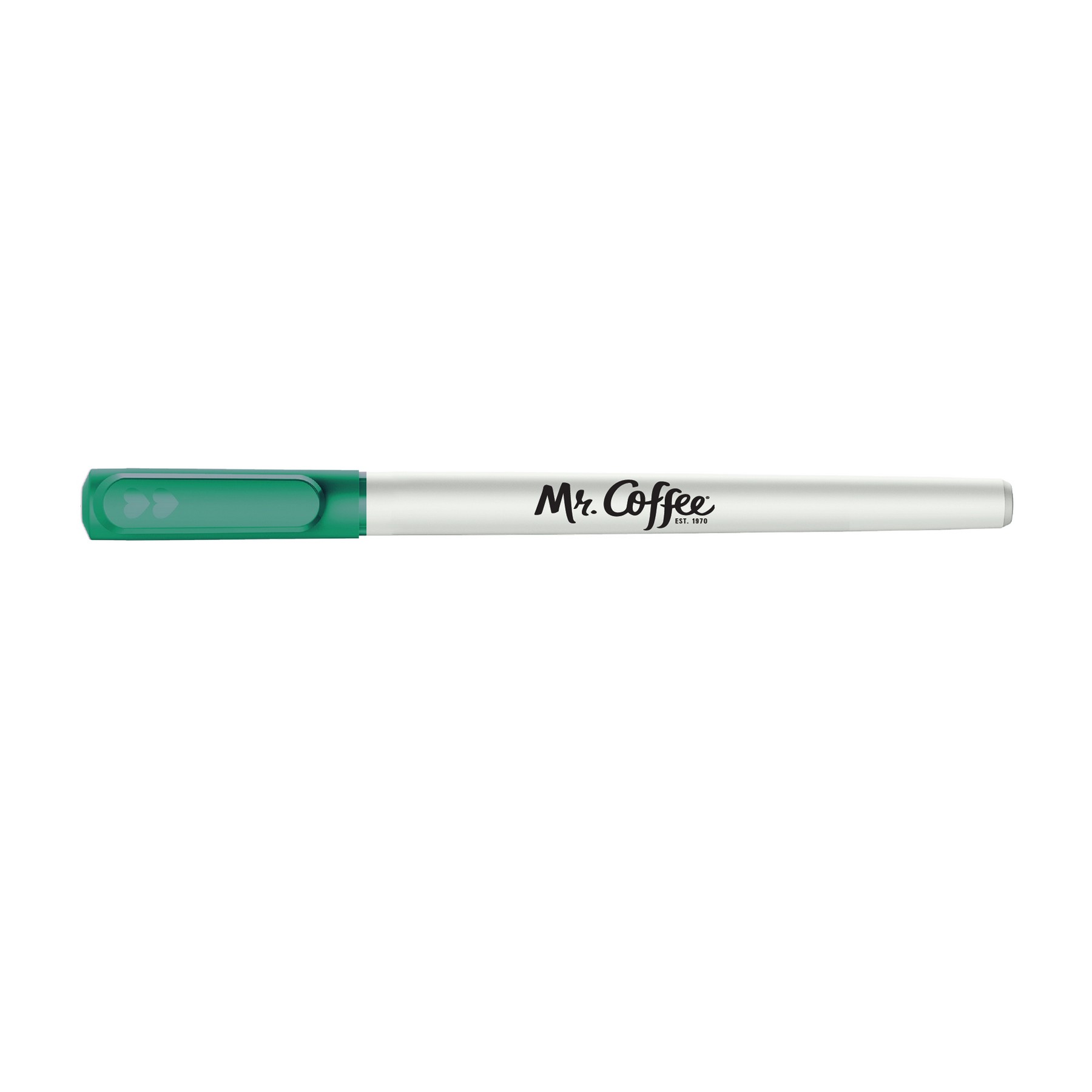 Picture of Paper Mate Write Bros Stick Pen White Barrel - Black Ink - Green