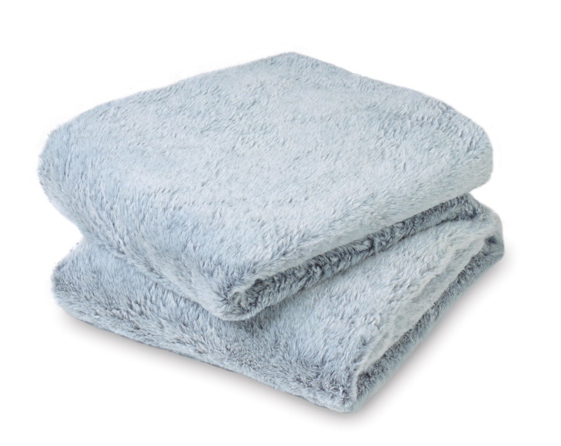 Picture of Luxe Faux Fur Throw Blanket - Grey