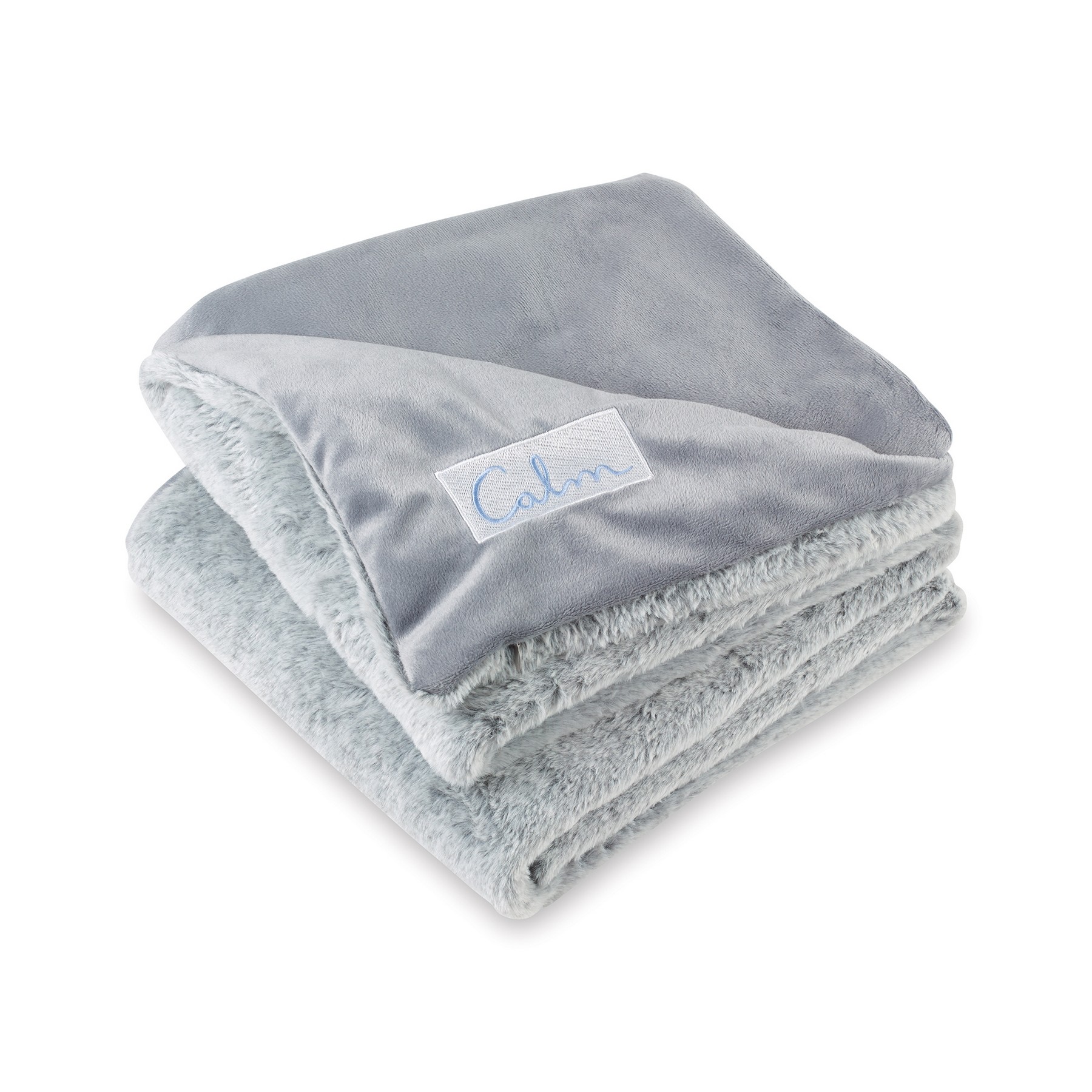 Picture of Luxe Faux Fur Throw Blanket - Grey