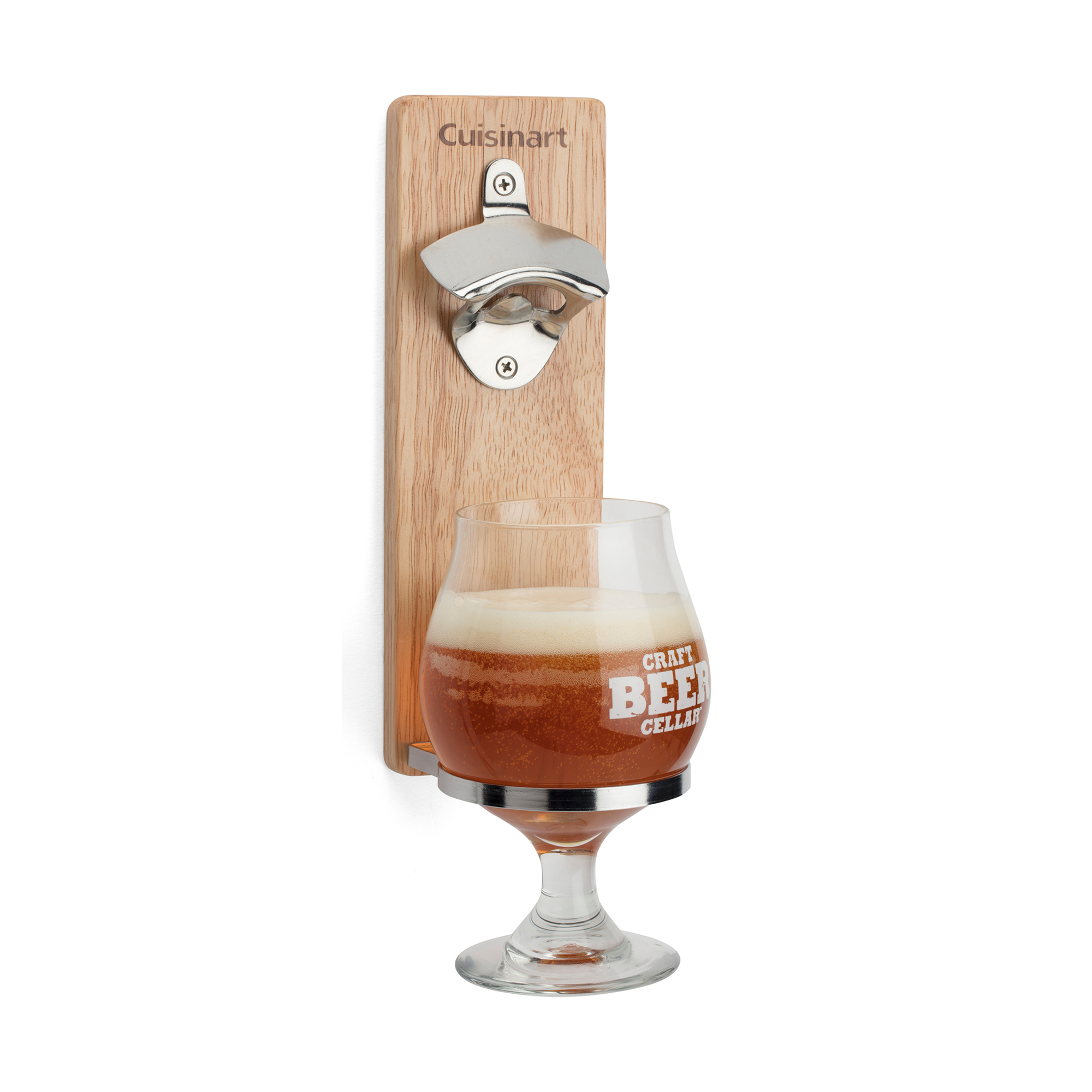 Picture of Cuisinart Outdoors Magnetic Bottle Opener & Cup Holder - Wood